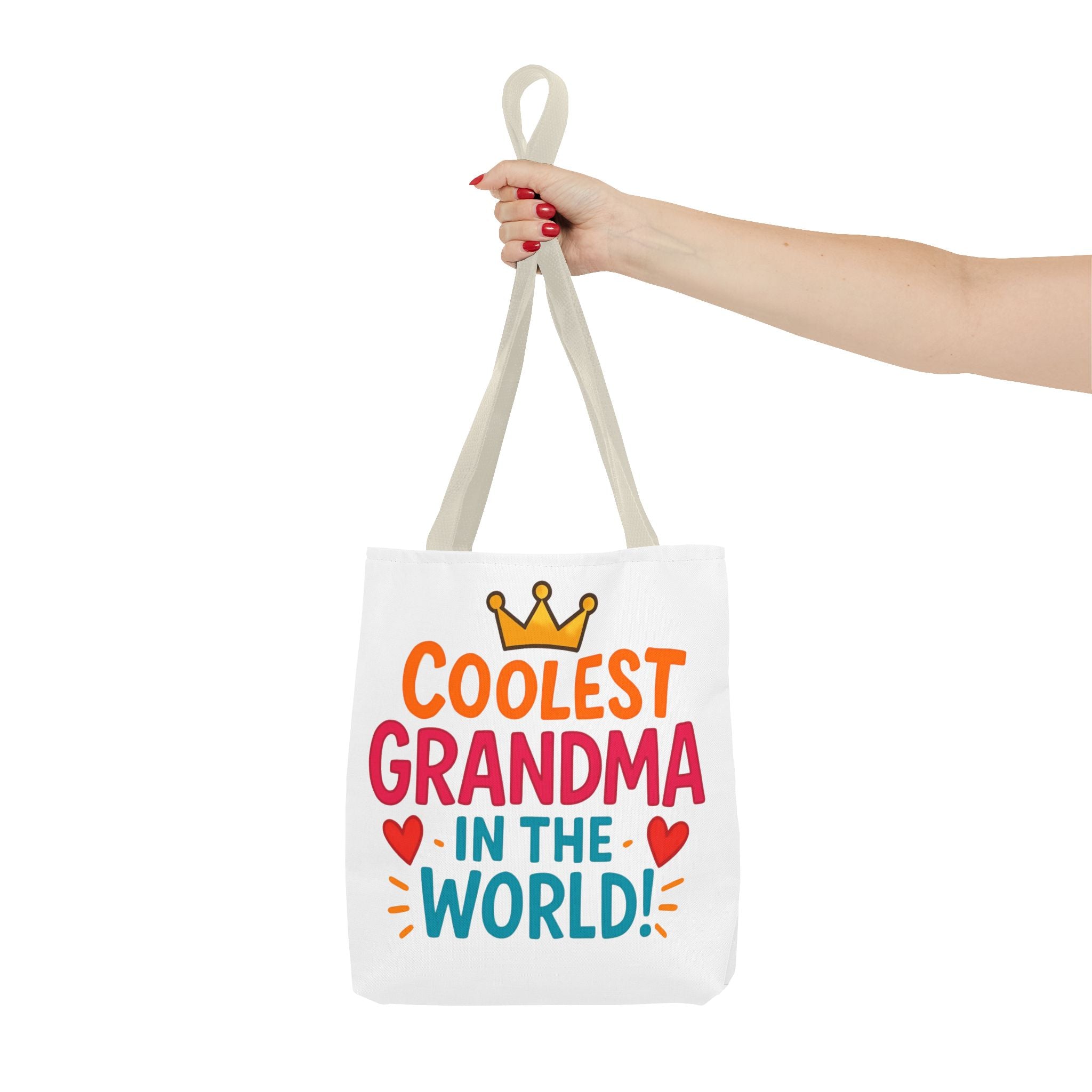 Tote — "Coolest Grandma in the World" Colorful Printed Tote Bag
