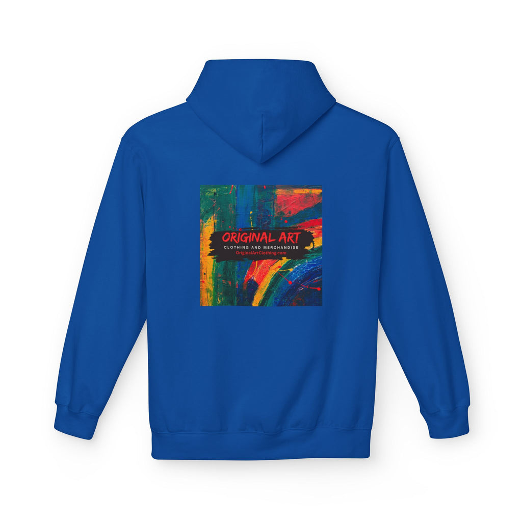 Vibrant Abstract Art Fleece Hoodie