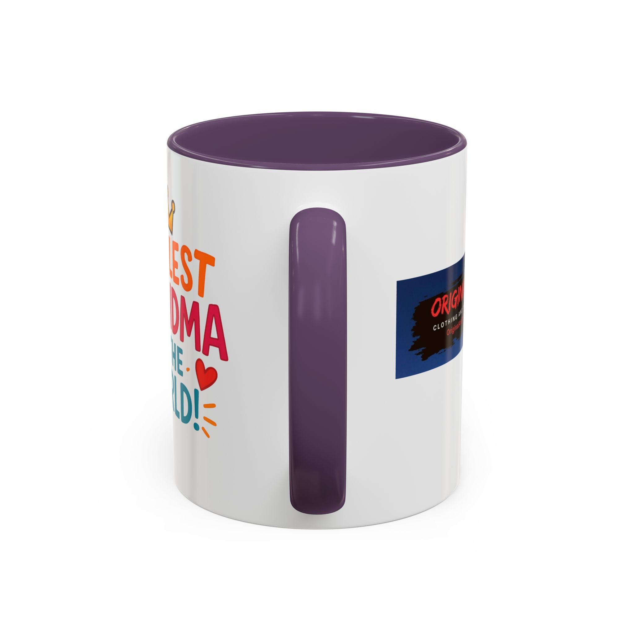 Coolest Grandma in the World Accent Coffee Mug — Fun Gift for Grandmother (11/15oz)