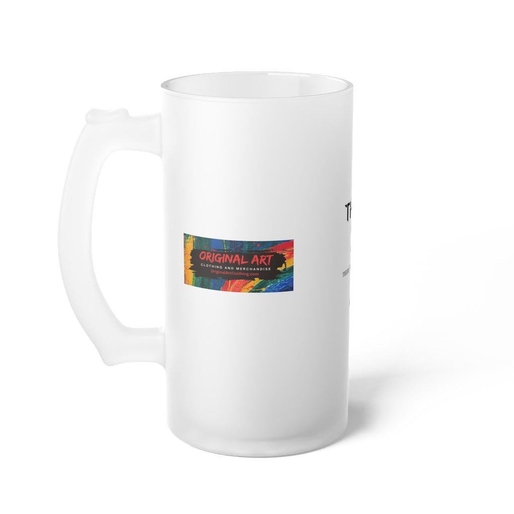 'The Bald Life' Funny Frosted Glass Beer Mug