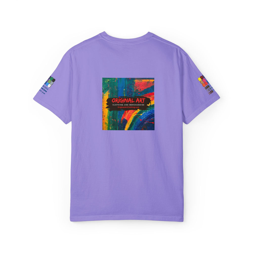 Teacher T-Shirt — "I teach. Kids first. Glitter optional." (Original Art Back)