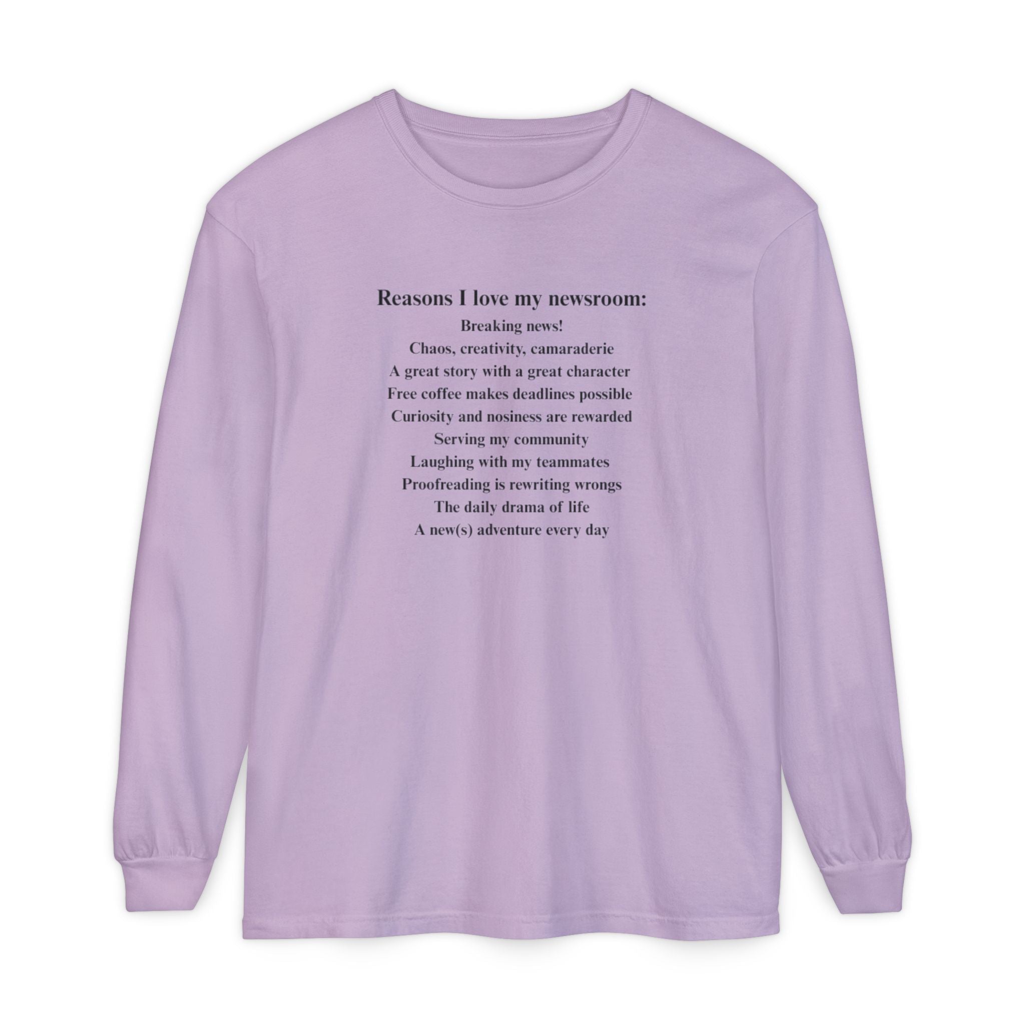 "Reasons I love my newsroom" Fleece Hoodie