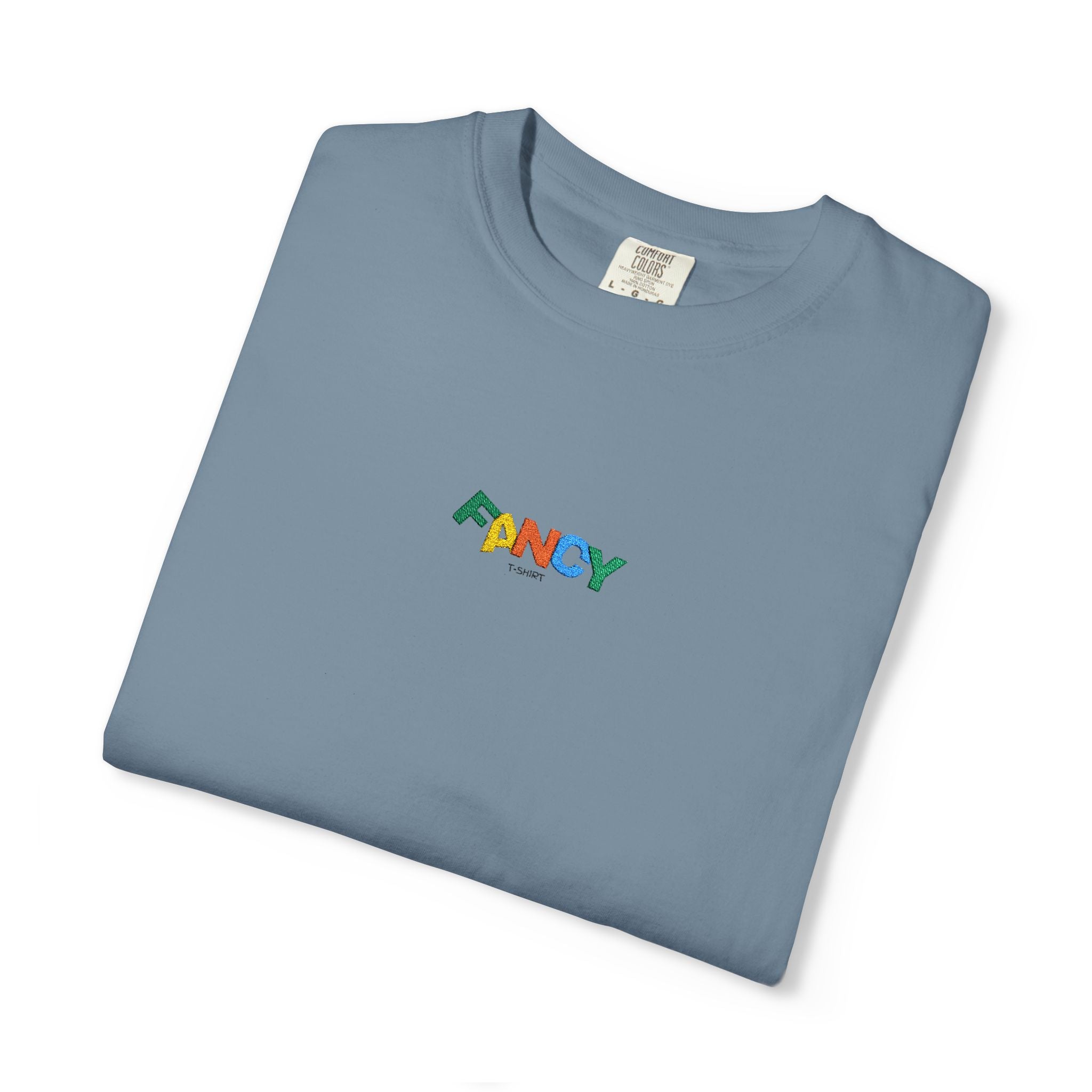 "Fancy" Colorful Logo T-Shirt — Small Chest & Sleeve Graphic