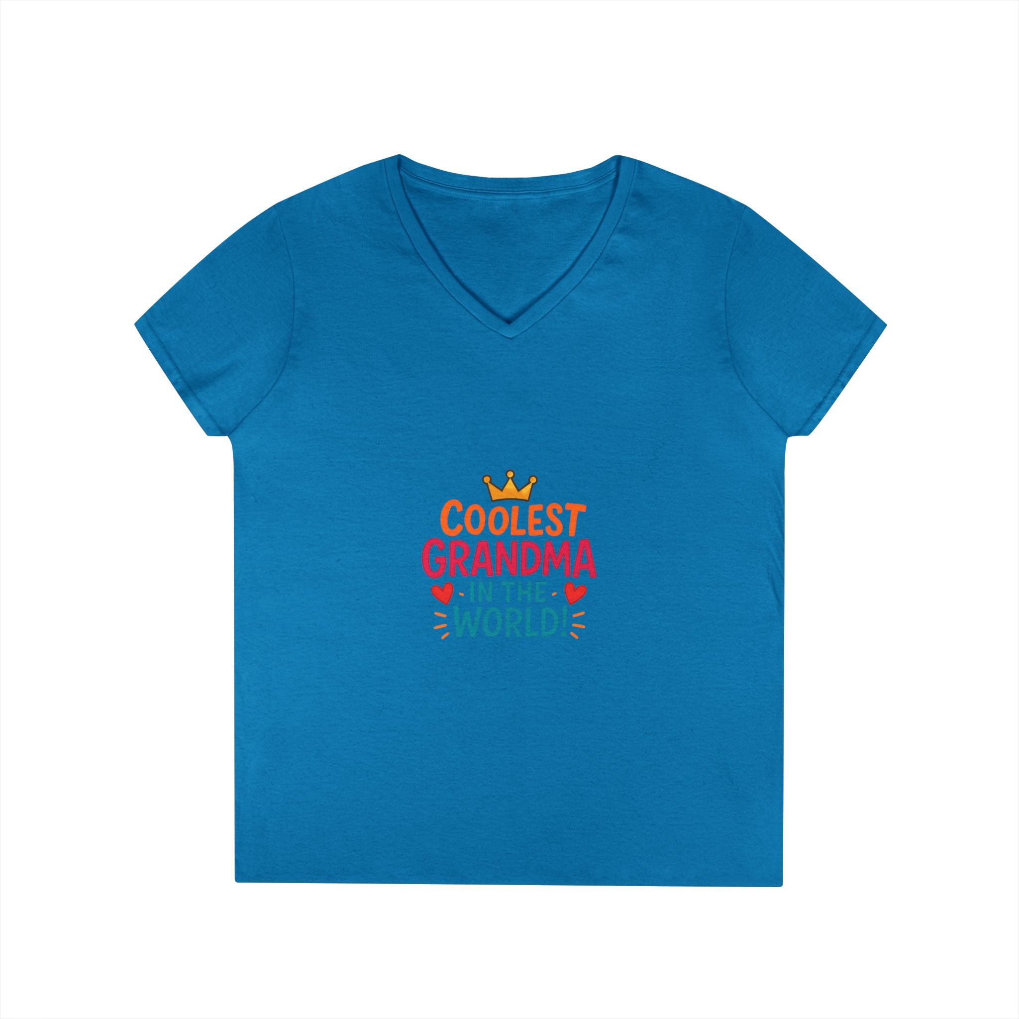 Coolest Grandma in the World V-Neck T-Shirt
