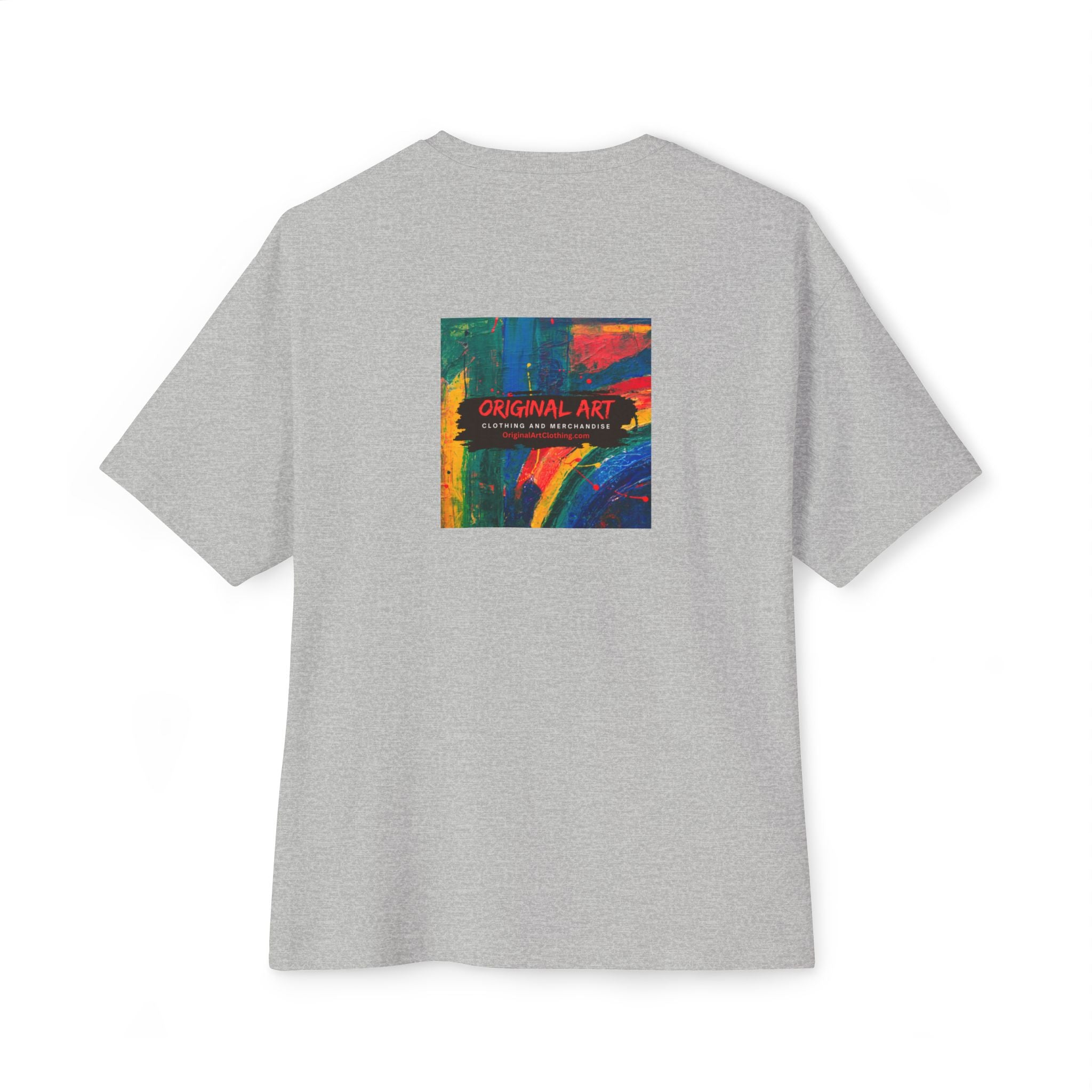 Teacher T‑Shirt — “I teach. It’s like directing a dramedy…” Oversized Boxy Tee with Colorful Back Art