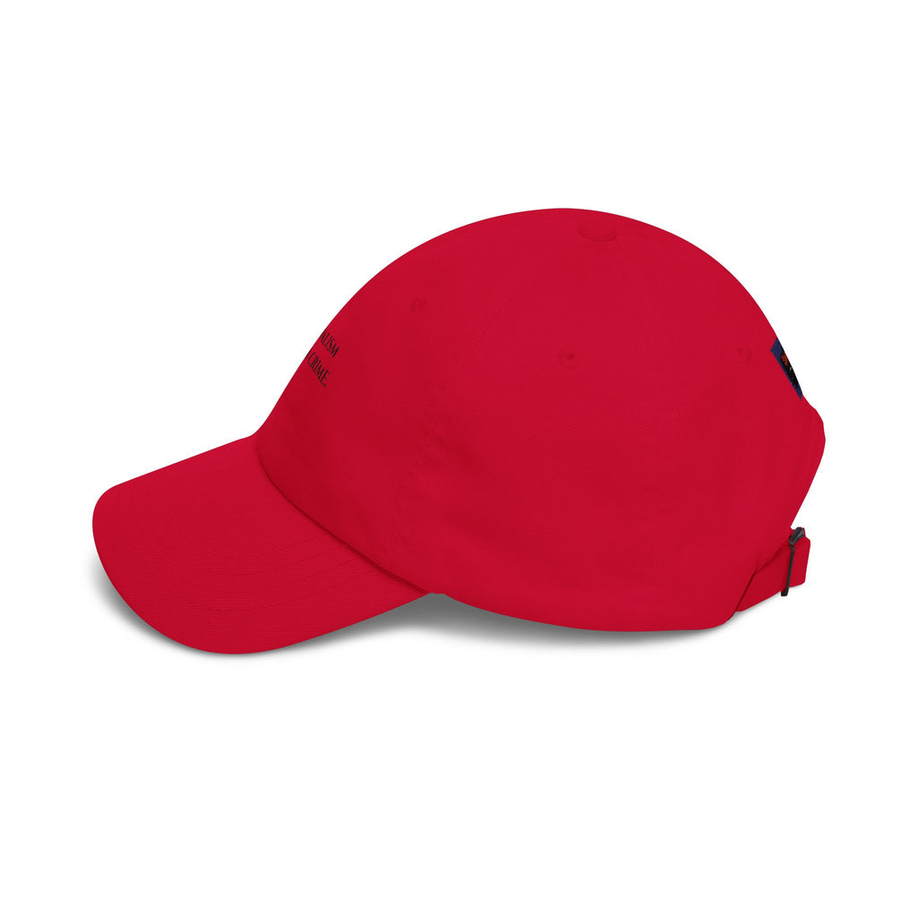 Journalism Is Not a Crime Dad Cap — Embroidered Statement Baseball Hat