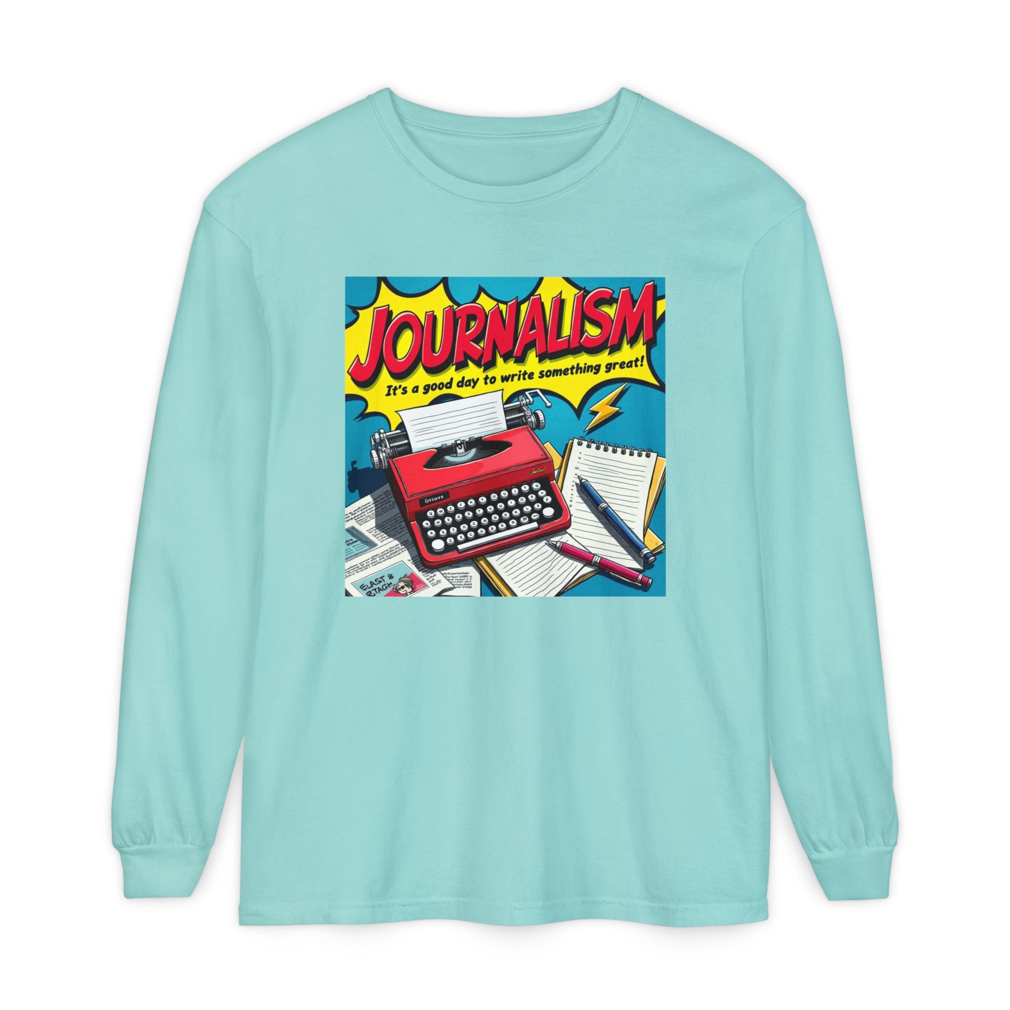 Journalism Unisex Garment-dyed Long Sleeve T-Shirt
