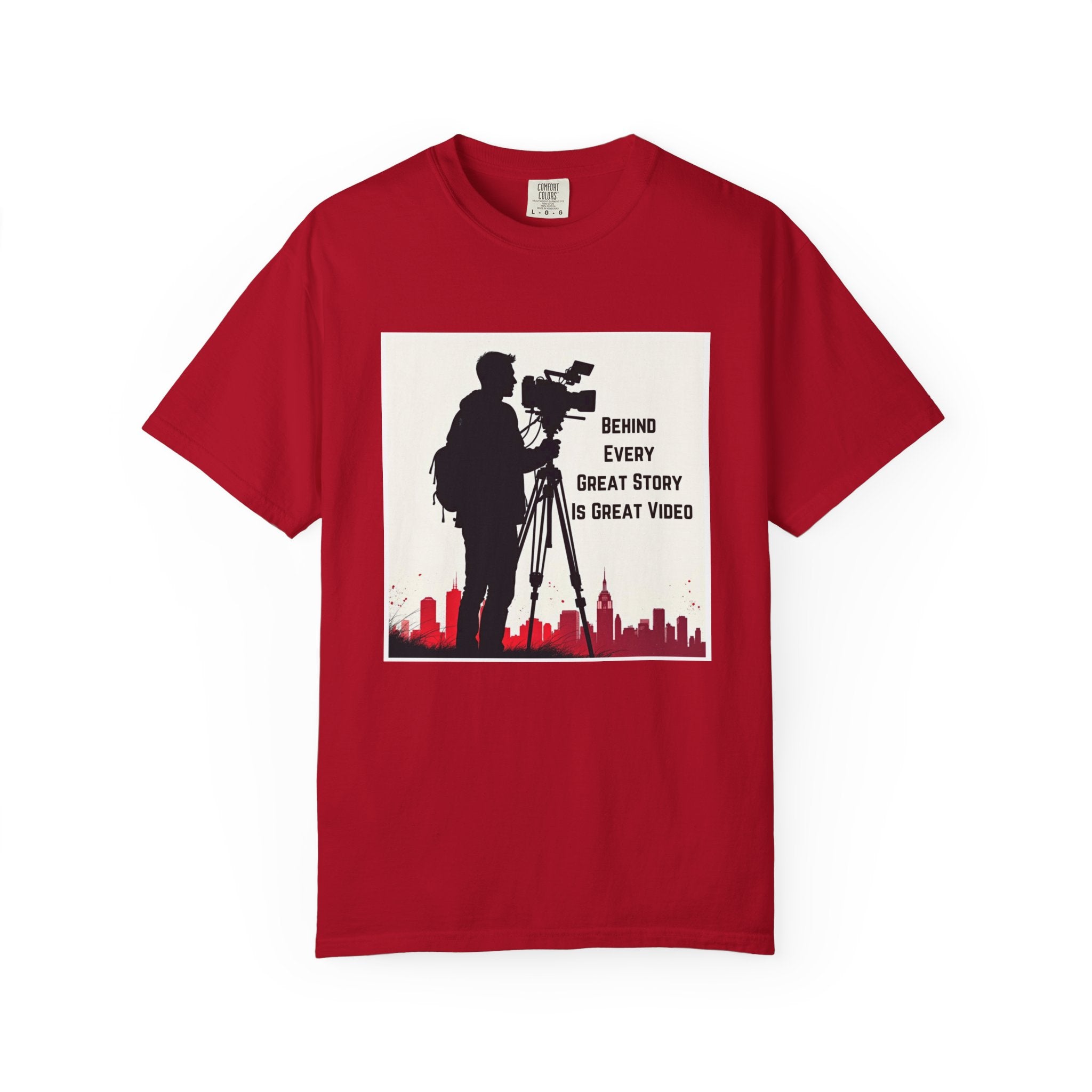 TV News Videographer: Unisex Garment-Dyed T-shirt