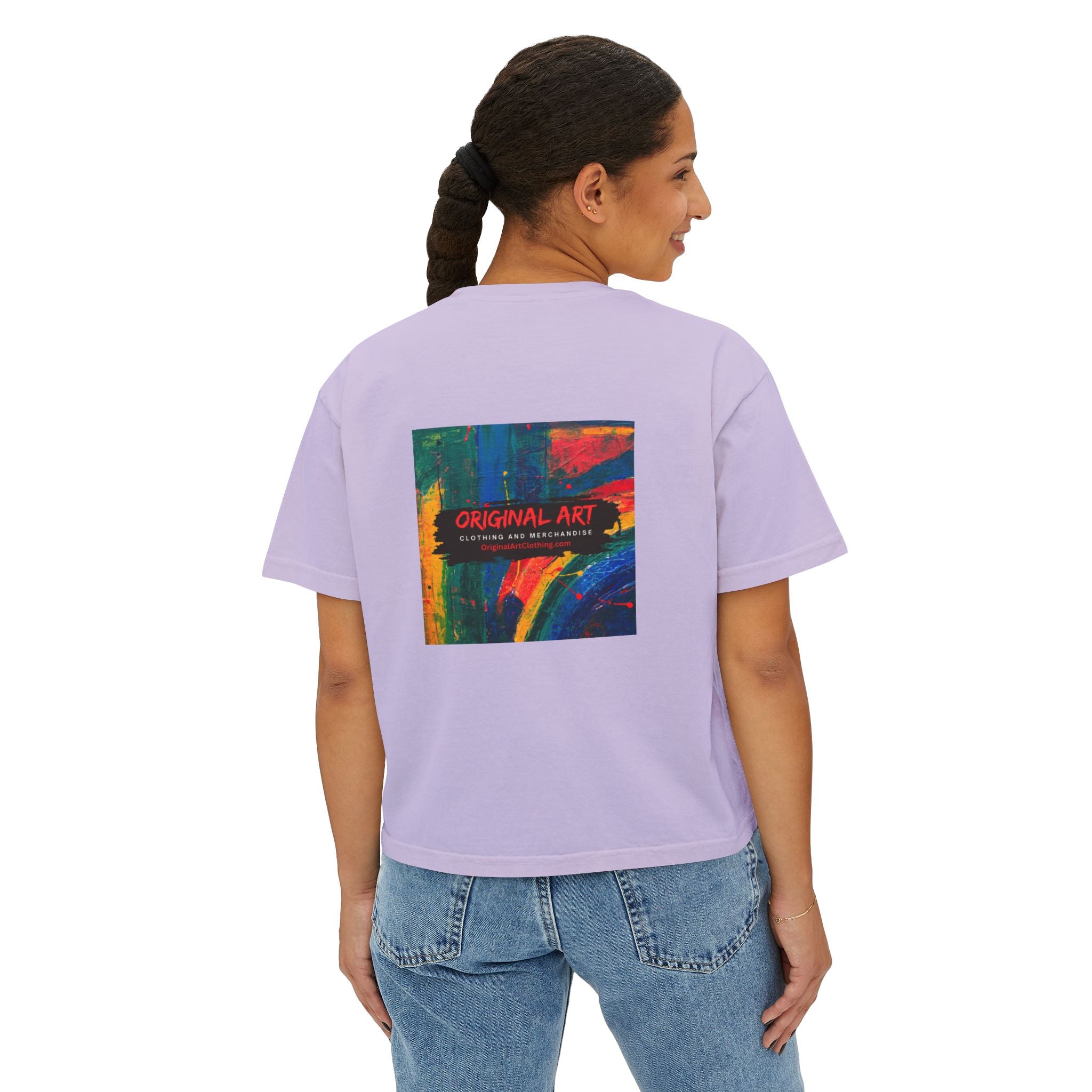"Fierce Fearless Fabulous"Women's Boxy Tee — Minimal Script Graphic