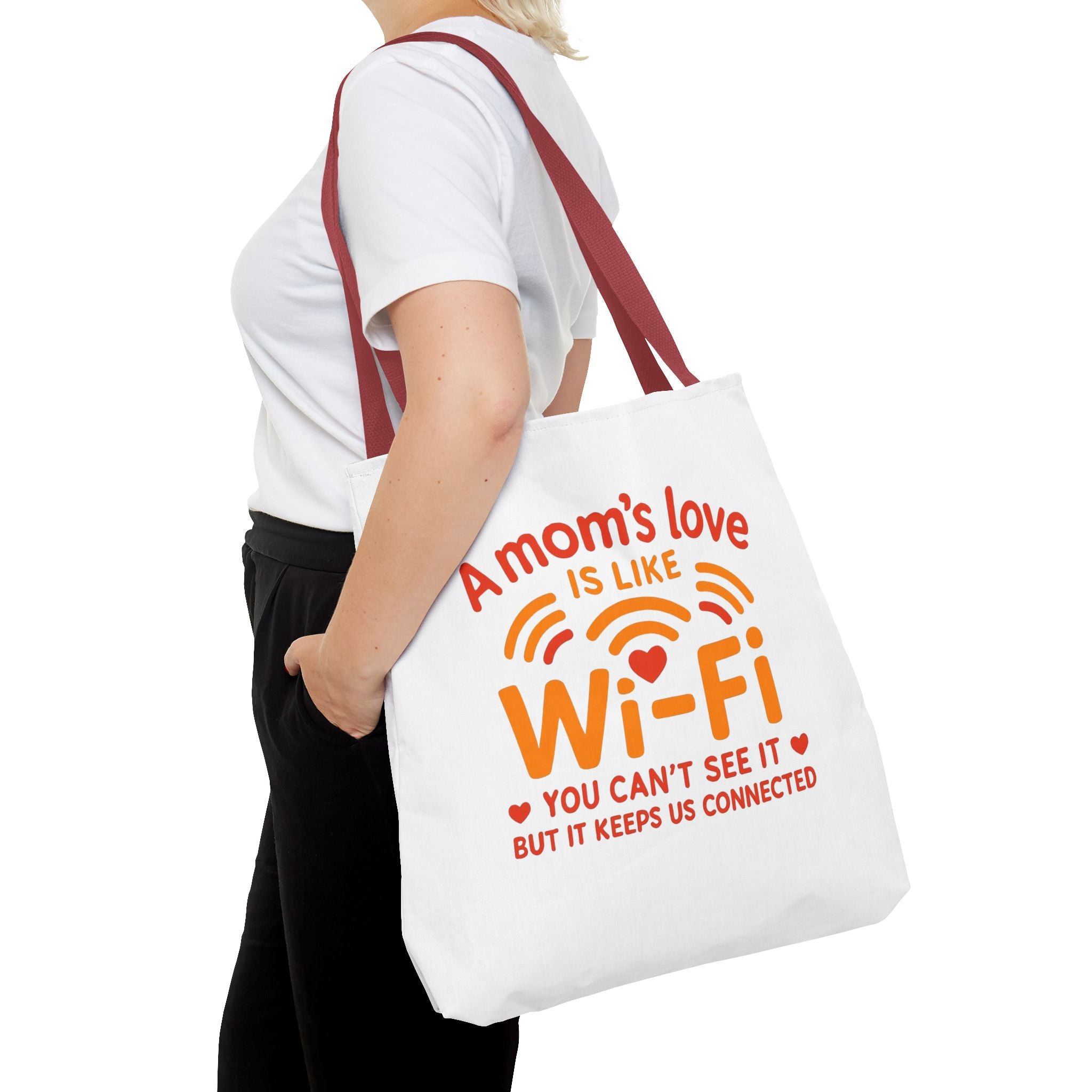 Tote Bag - "A Mom's Love Is Like Wi-Fi" Funny Mother's Day Gift Tote