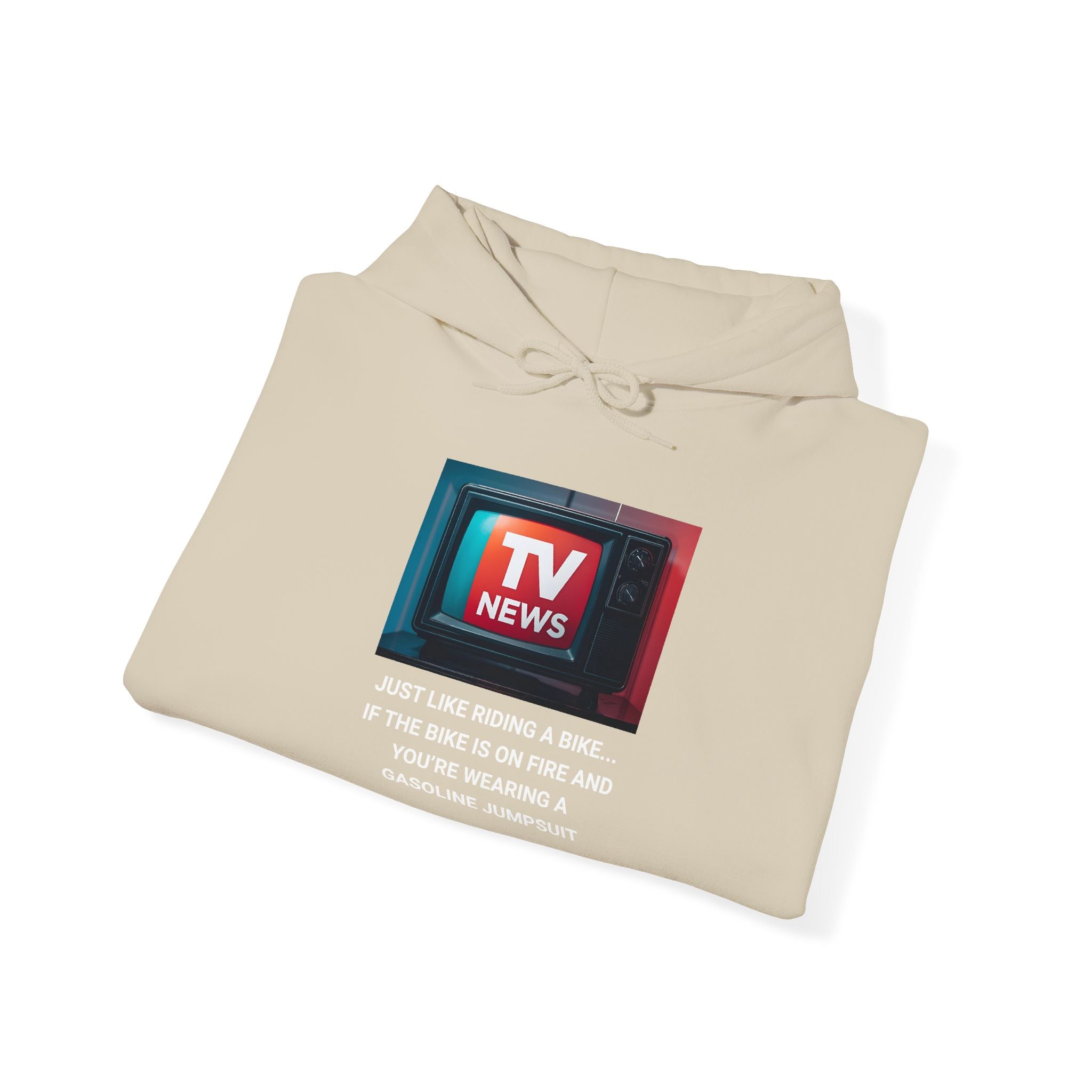 TV News Humor Hoodie for Media Lovers