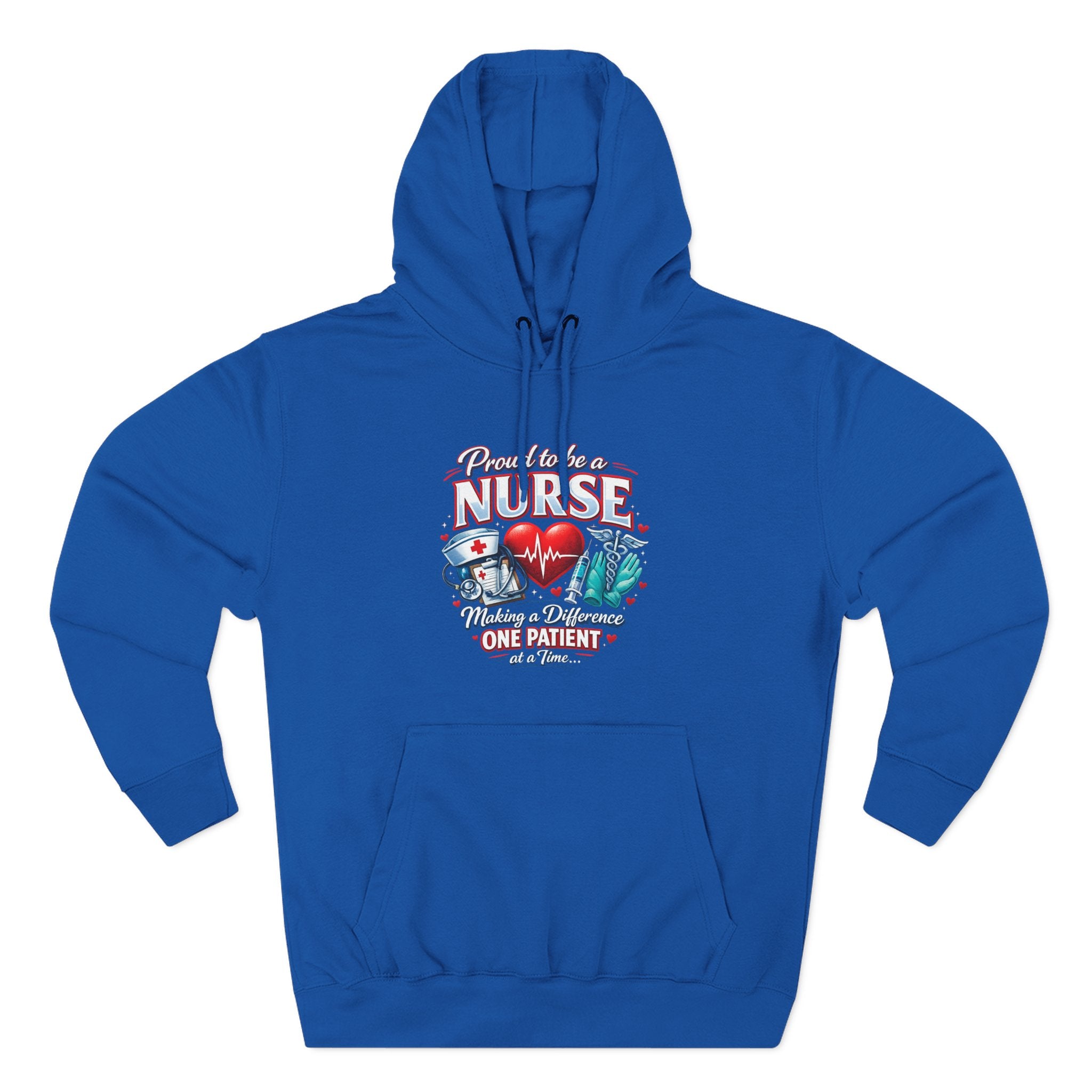 ‘Proud to be a Nurse’ Fleece Pullover Hoodie