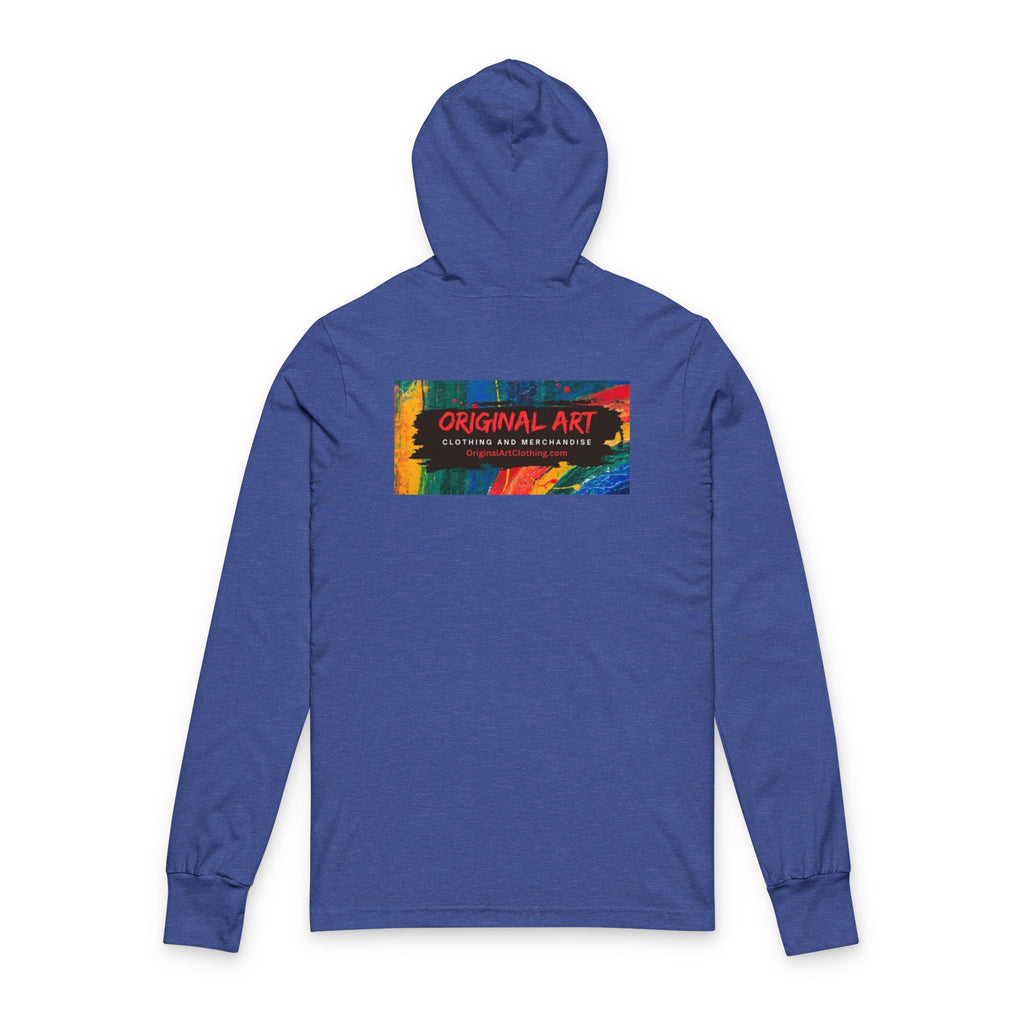 Happy Hour Hooded Long Sleeve Tee – 'Original Art' Graphic Comfort