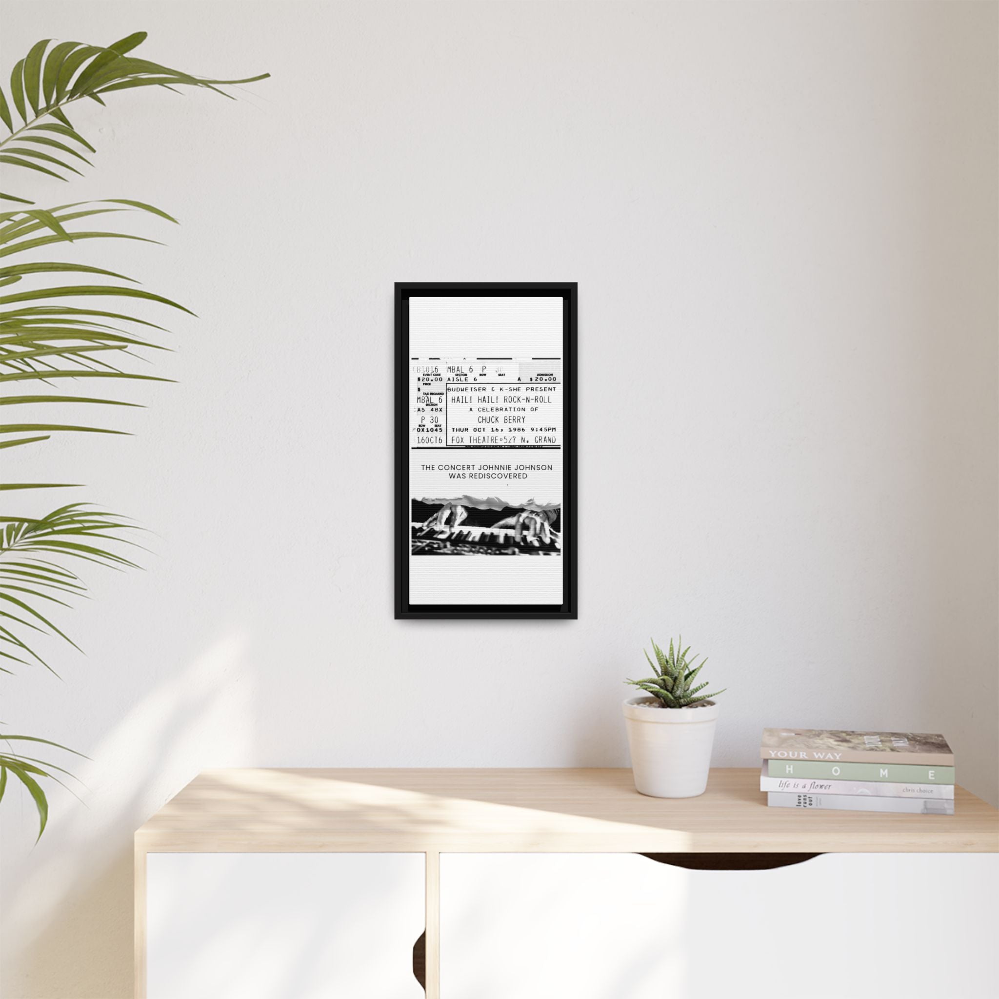 The Concert Johnnie Johnson Was Rediscovered Framed Canvas Print