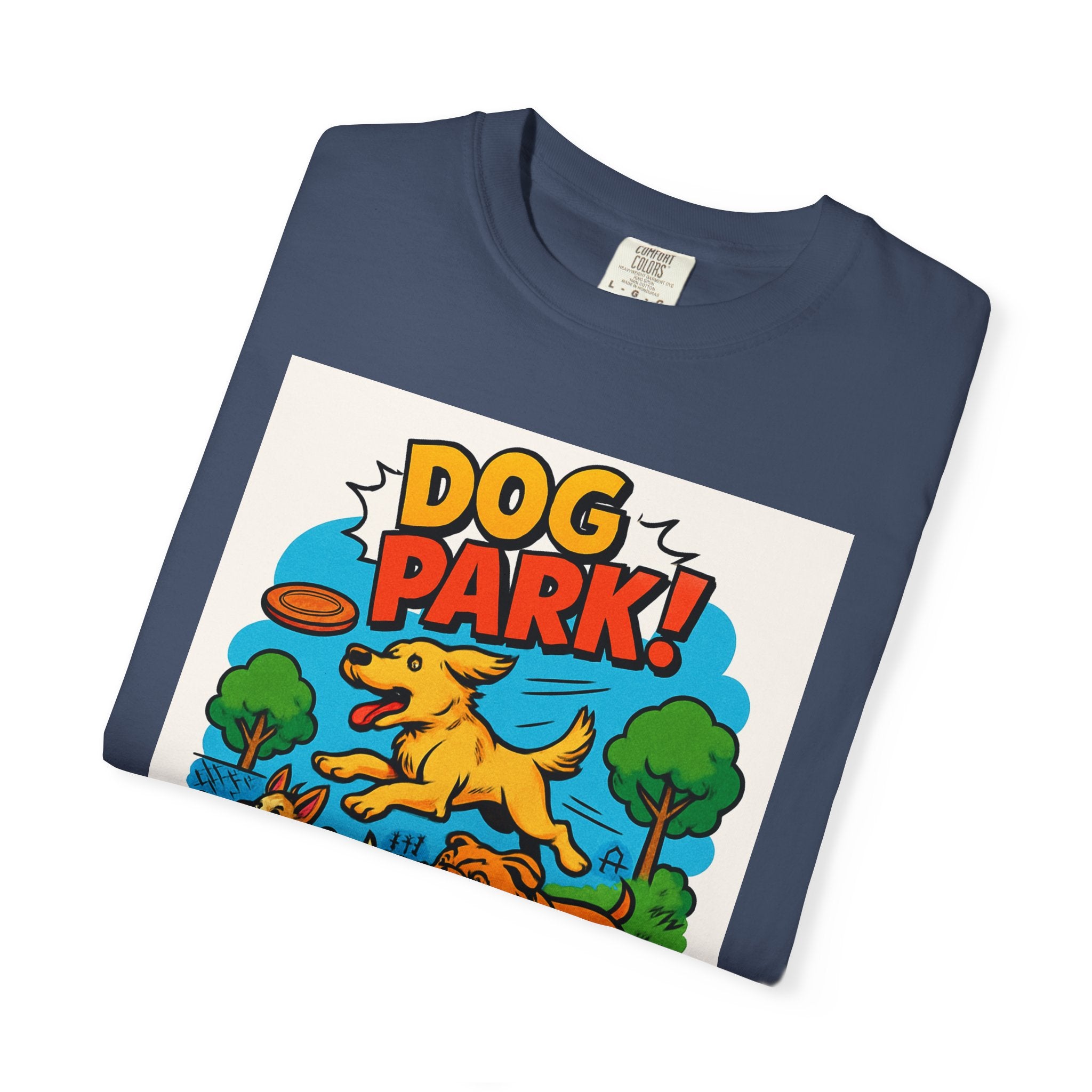 Playful Dog Park T-Shirt, Dog Lover Gift, Unisex Casual Wear, Pet Owner Apparel, Summer Outing Tee