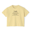Teacher Quote Boxy Tee — "I teach. It's like directing a dramedy..."