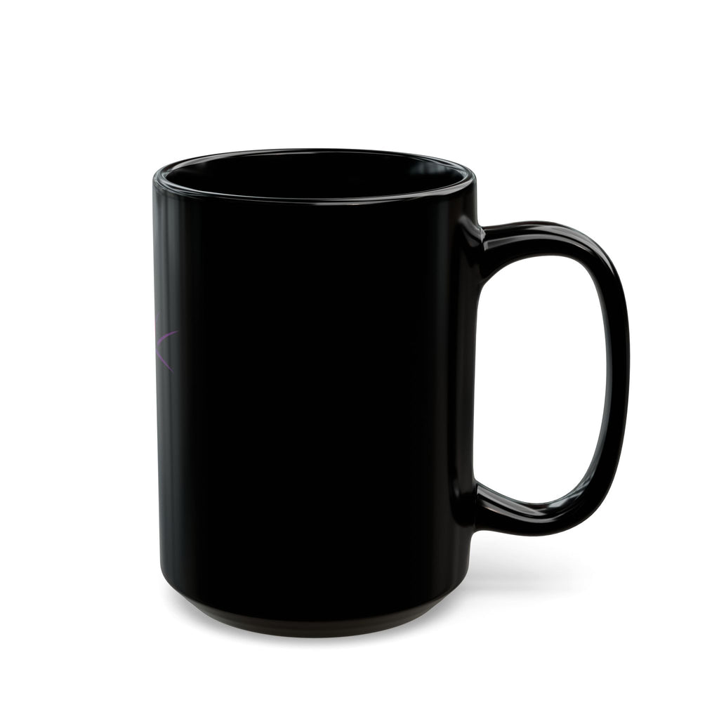 Girl Dad Black Coffee Mug — Heart & Paw Design, Fathers Day Gift (11oz/15oz)