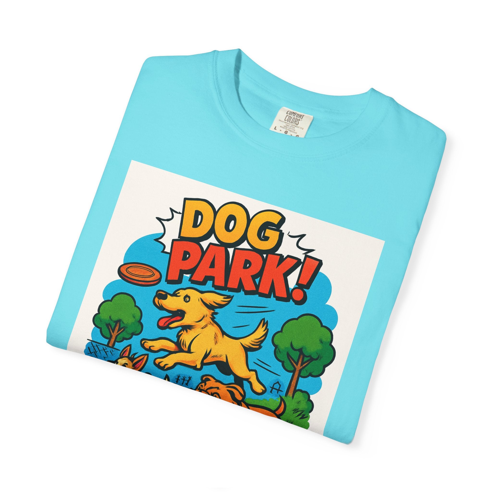 Playful Dog Park T-Shirt, Dog Lover Gift, Unisex Casual Wear, Pet Owner Apparel, Summer Outing Tee