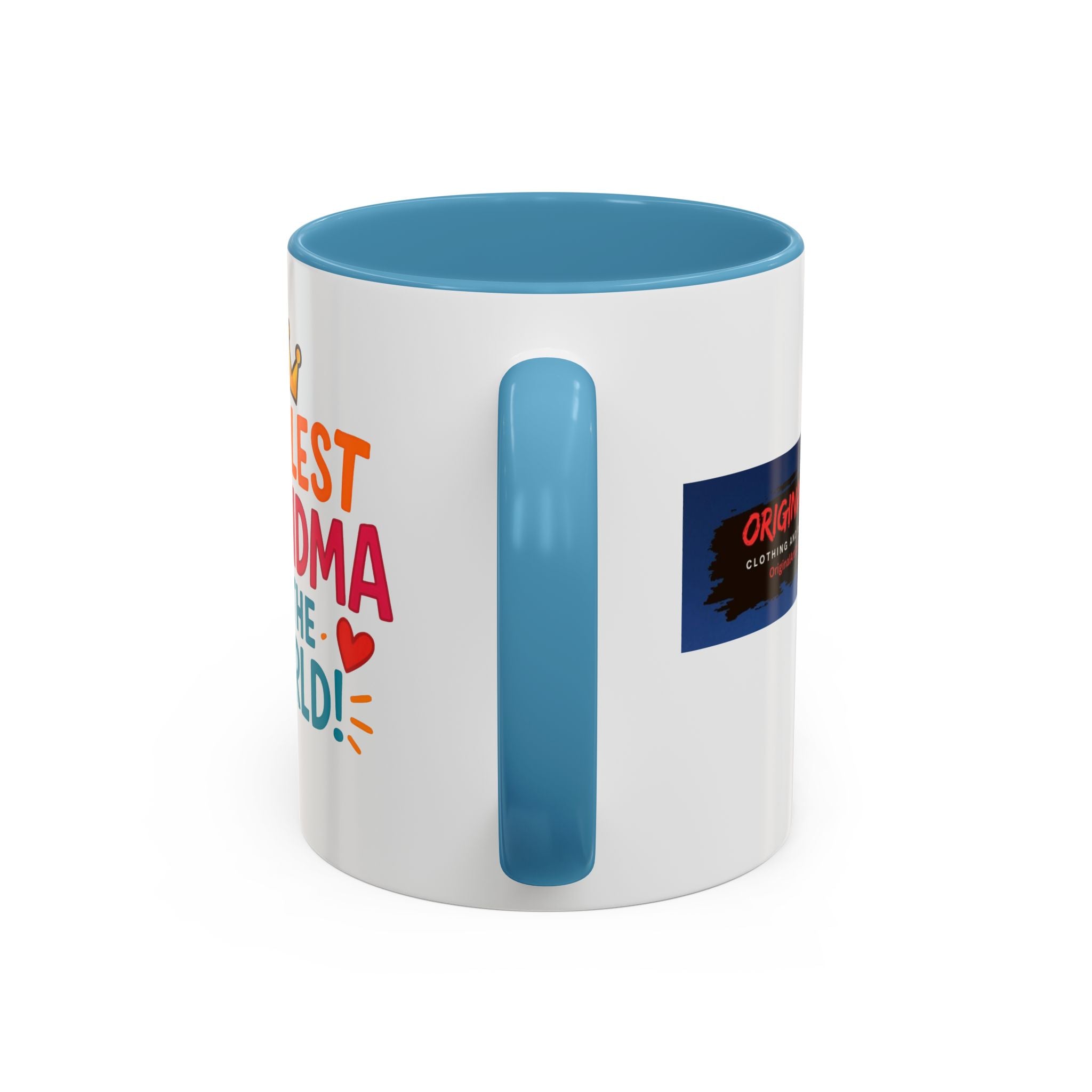Coolest Grandma in the World Accent Coffee Mug — Fun Gift for Grandmother (11/15oz)