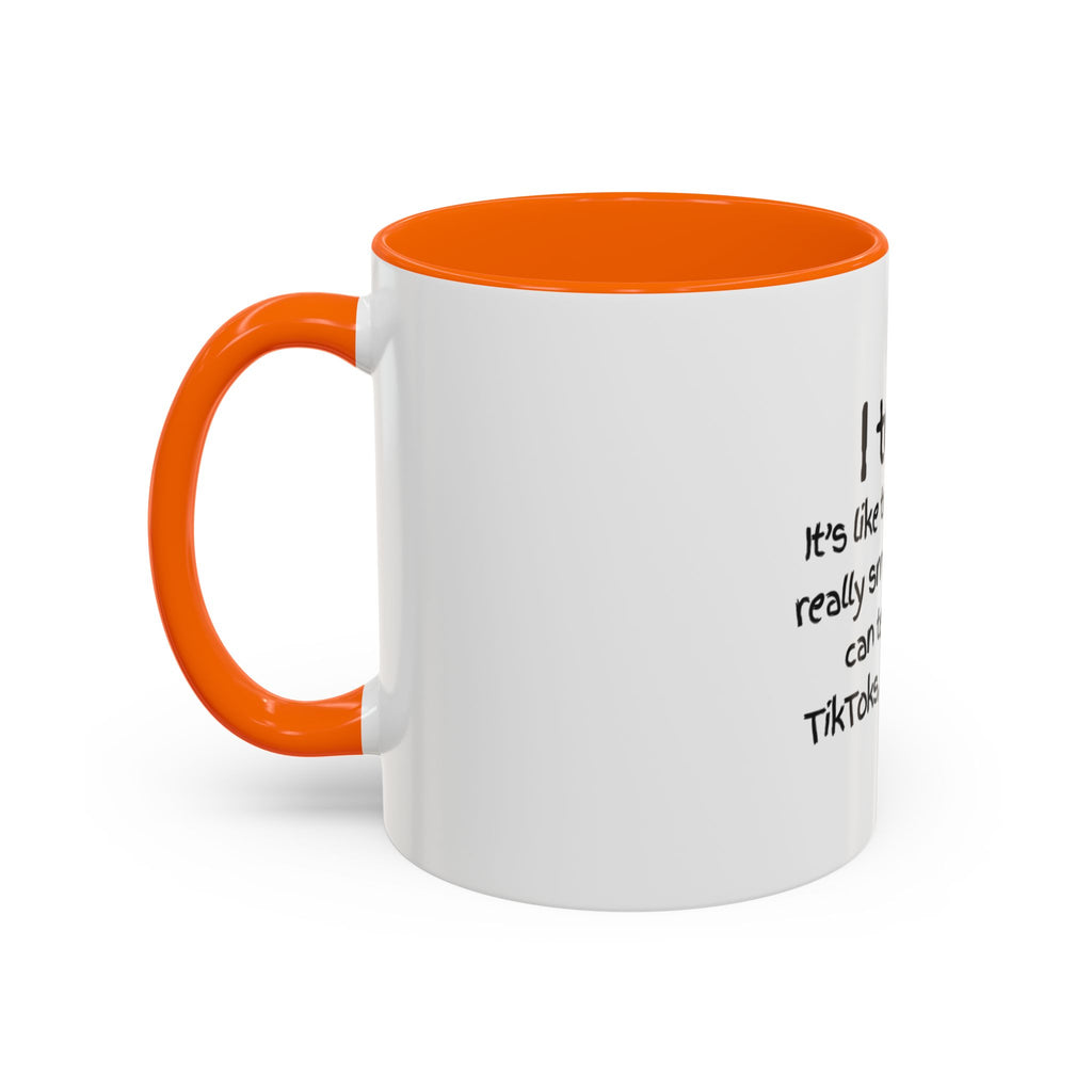 Teacher Coffee Mug — "I Teach. It's like trying to herd really smart cats who can text, make TikToks, and use A.I."