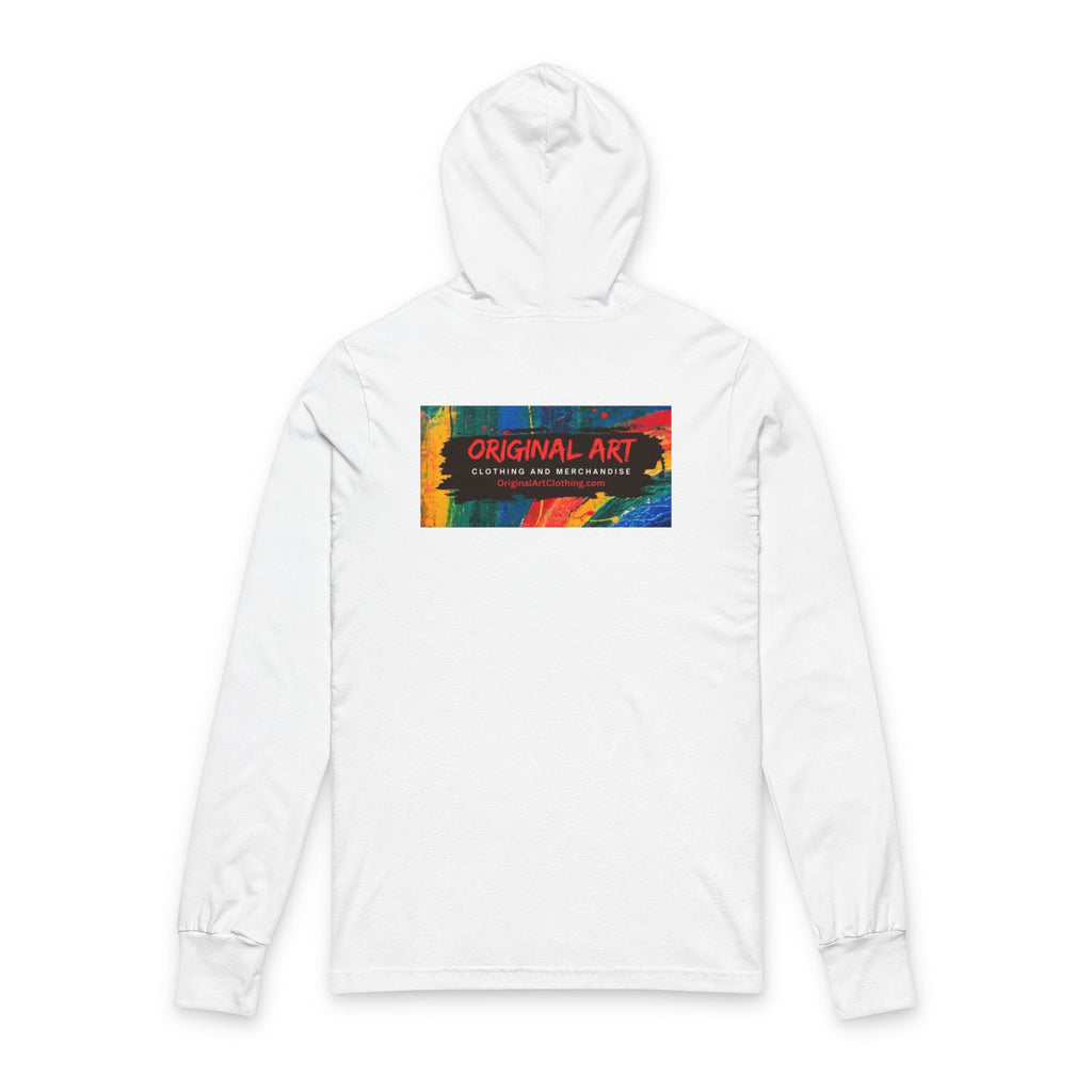 Happy Hour Hooded Long Sleeve Tee – 'Original Art' Graphic Comfort