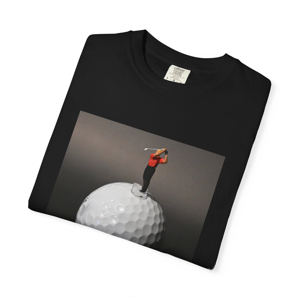 Golf Miniature Player Art T-Shirt — Surreal Golf Graphic Tee