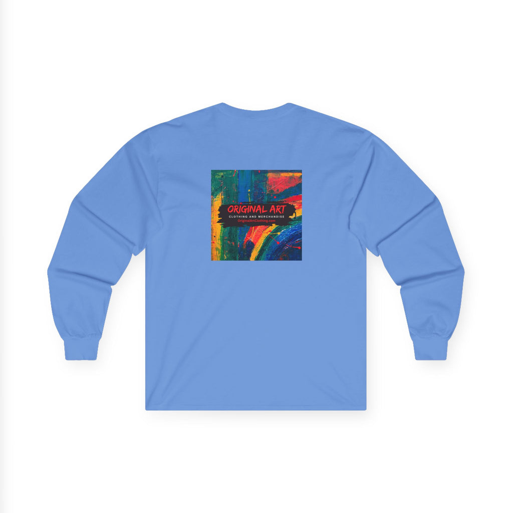 “Game On!” Graphic Gamer Logo Long Sleeve Tee —