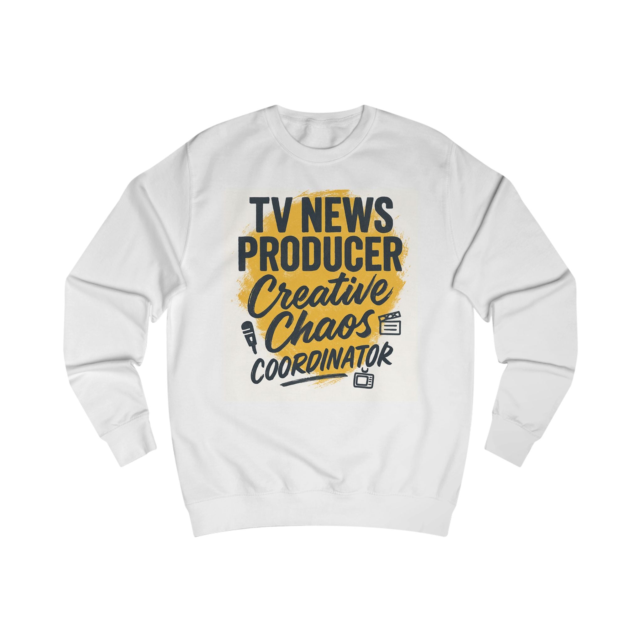 Cozy TV News Producer Sweatshirt, Creative Chaos Coordinator Gift, Unisex Crewneck for Journalists, Media Professionals, Birthday, TV [...]