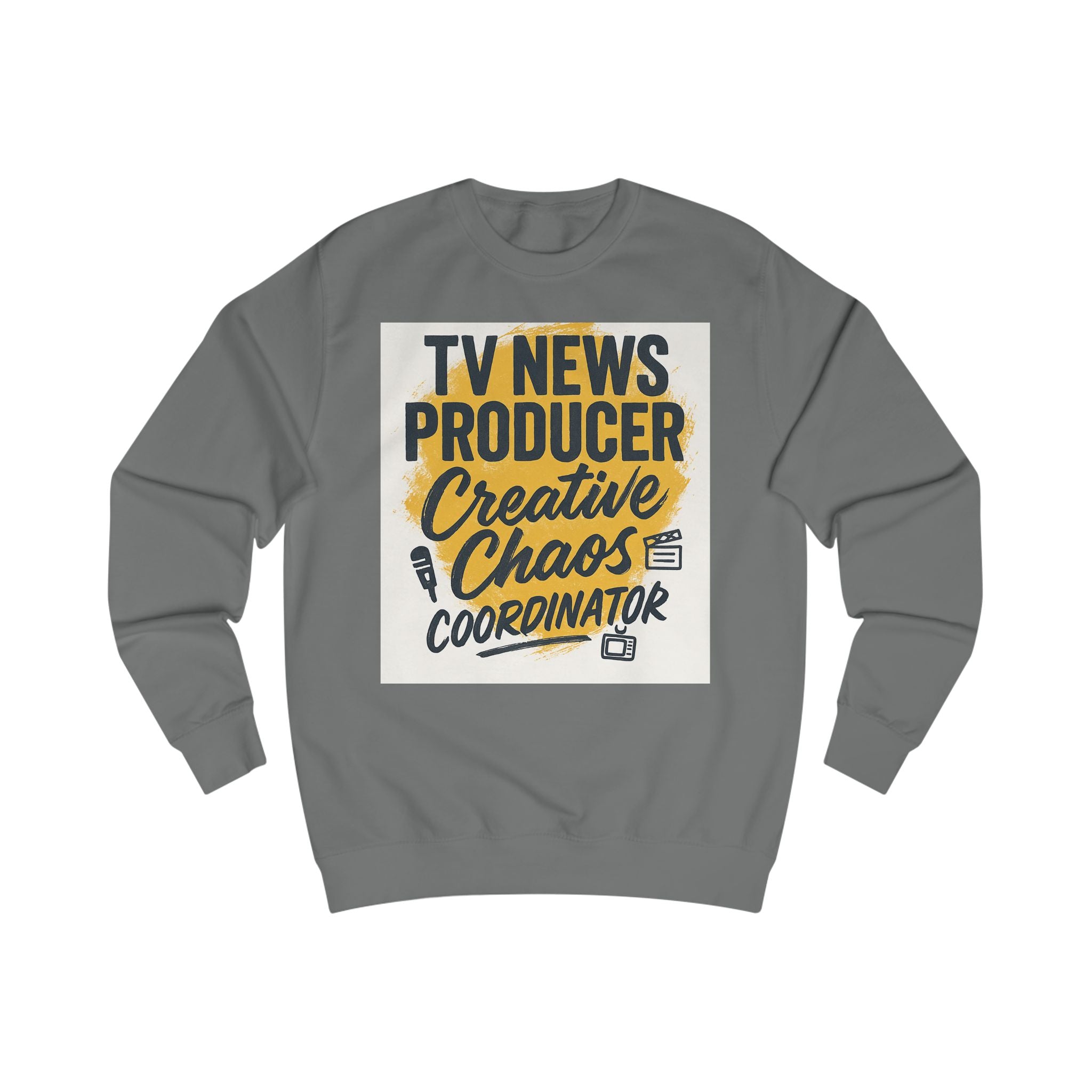 Cozy TV News Producer Sweatshirt, Creative Chaos Coordinator Gift, Unisex Crewneck for Journalists, Media Professionals, Birthday, TV [...]