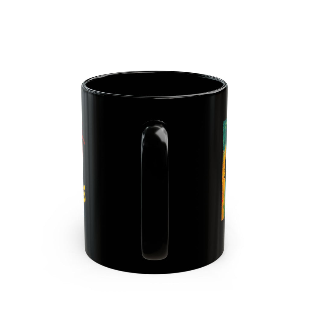 Nurses Superheroes in Scrubs Black Mug — 11oz & 15oz