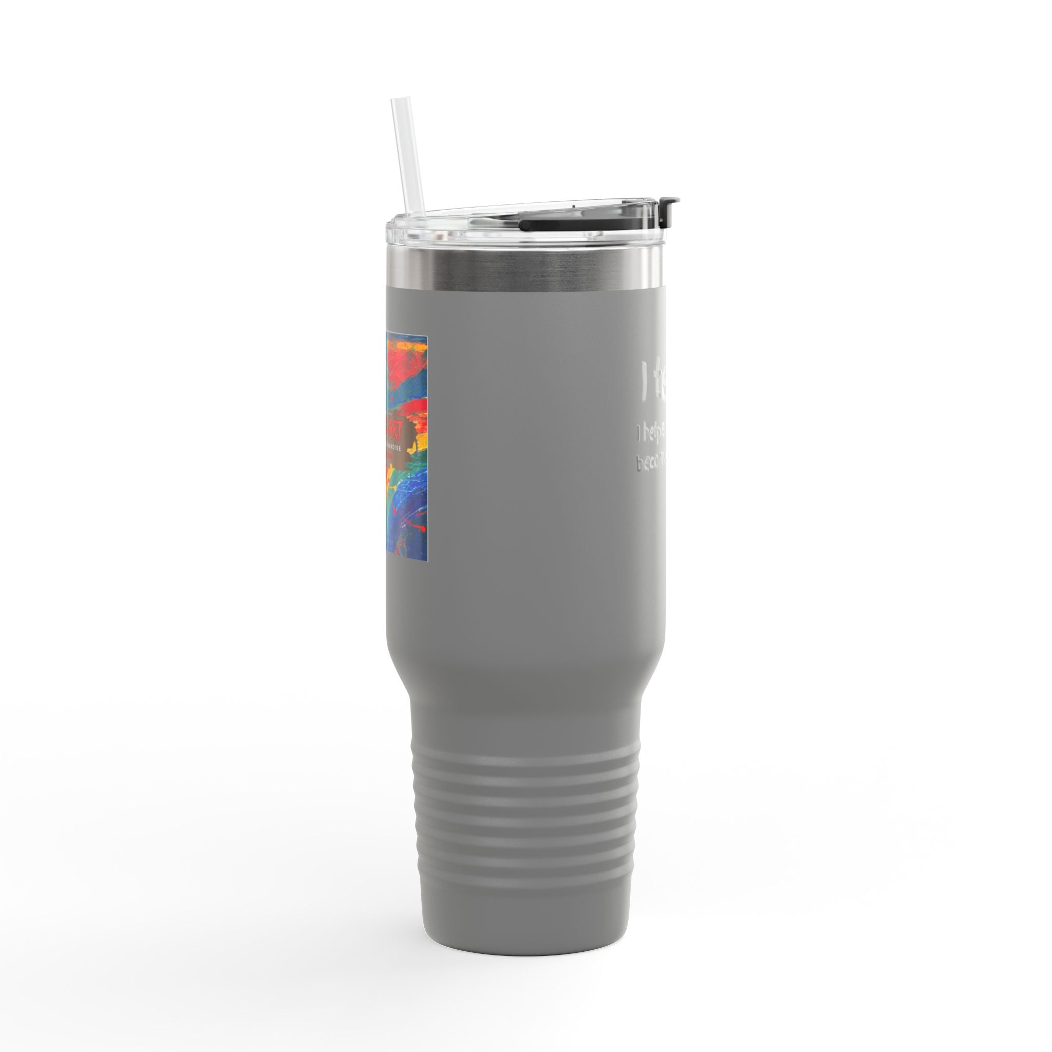 Teacher Travel Mug — “I Teach. I help small humans become big thinkers.” 40oz Insulated Tumbler