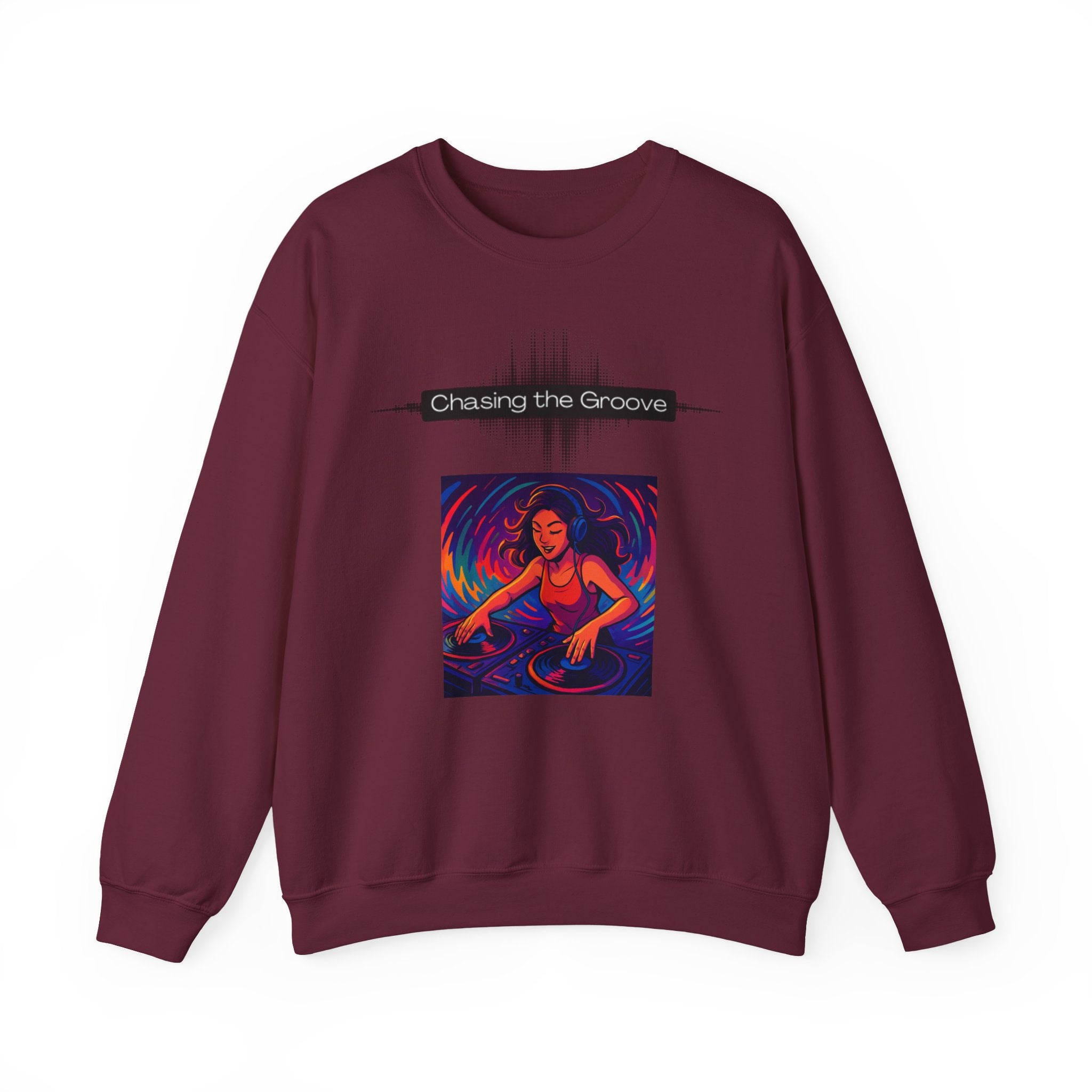 “Chasing the Groove” Soundwave Music Pullover--Crewneck Sweatshirt