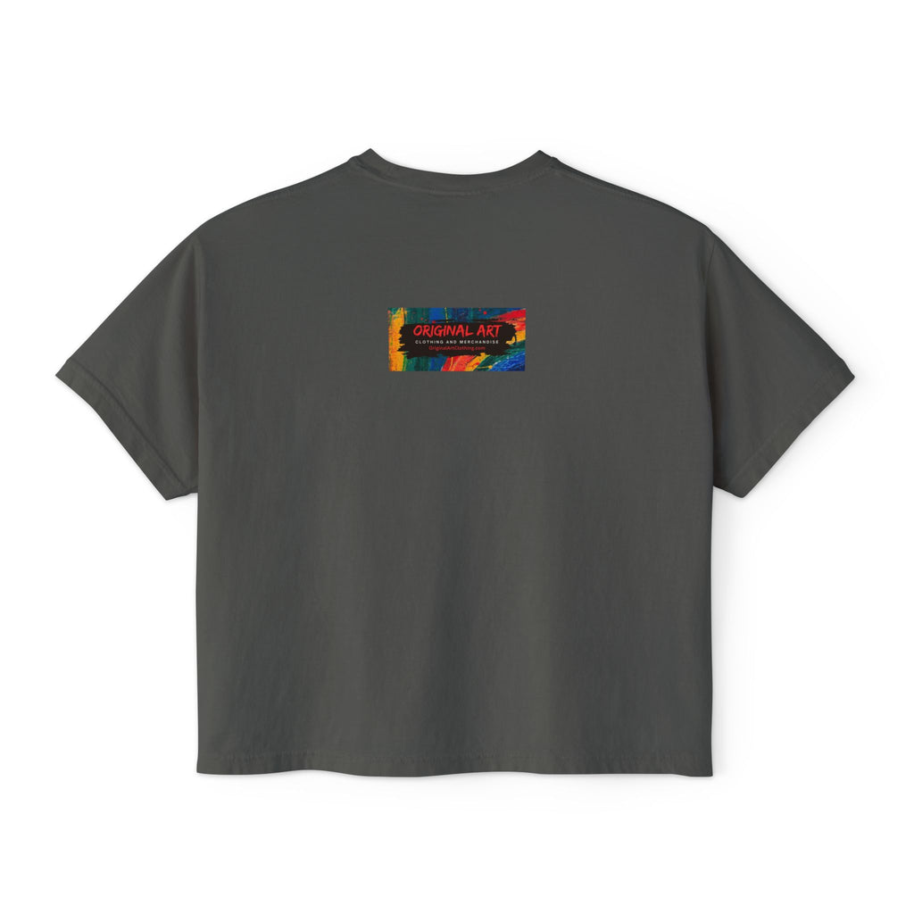 Coolest Grandma in the World Boxy Tee — Cute Women's Cropped Grandmother Shirt