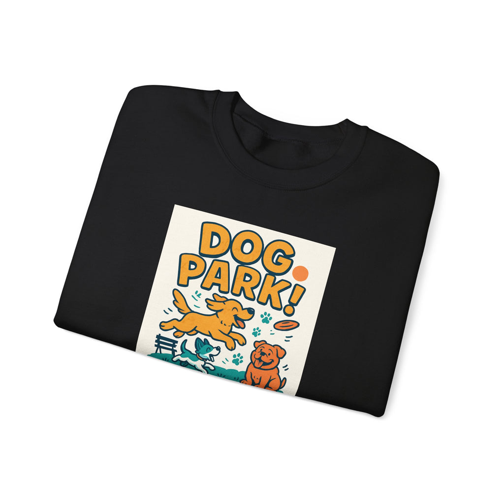 Dog Park Crewneck Sweatshirt - Unisex, Casual Wear, Pet Lover Gift, Outdoor Activities, Cozy Sweatshirt for Dog Owners
