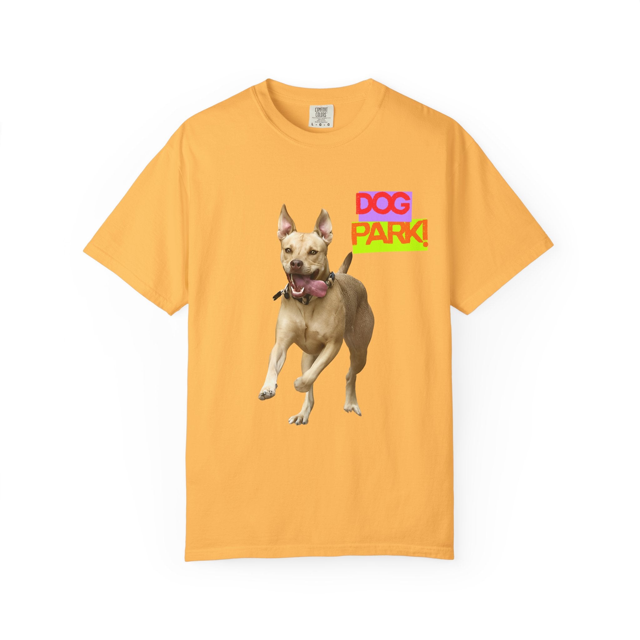 Dog Park Unisex Garment-Dyed T-shirt, Pet Lover Gift, Casual Wear, Summer Fashion, Dog Owner Apparel