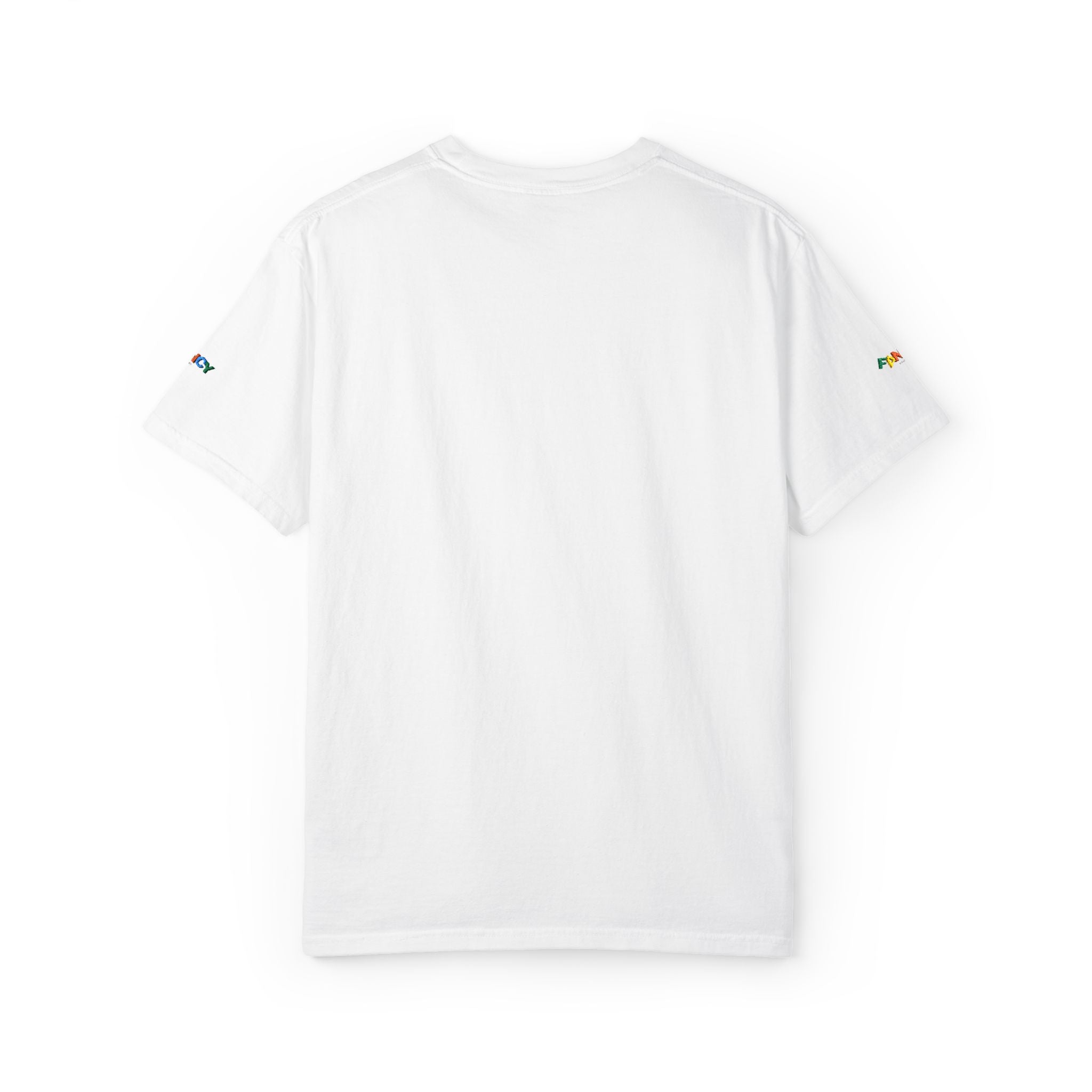 "Fancy" Colorful Logo T-Shirt — Small Chest & Sleeve Graphic