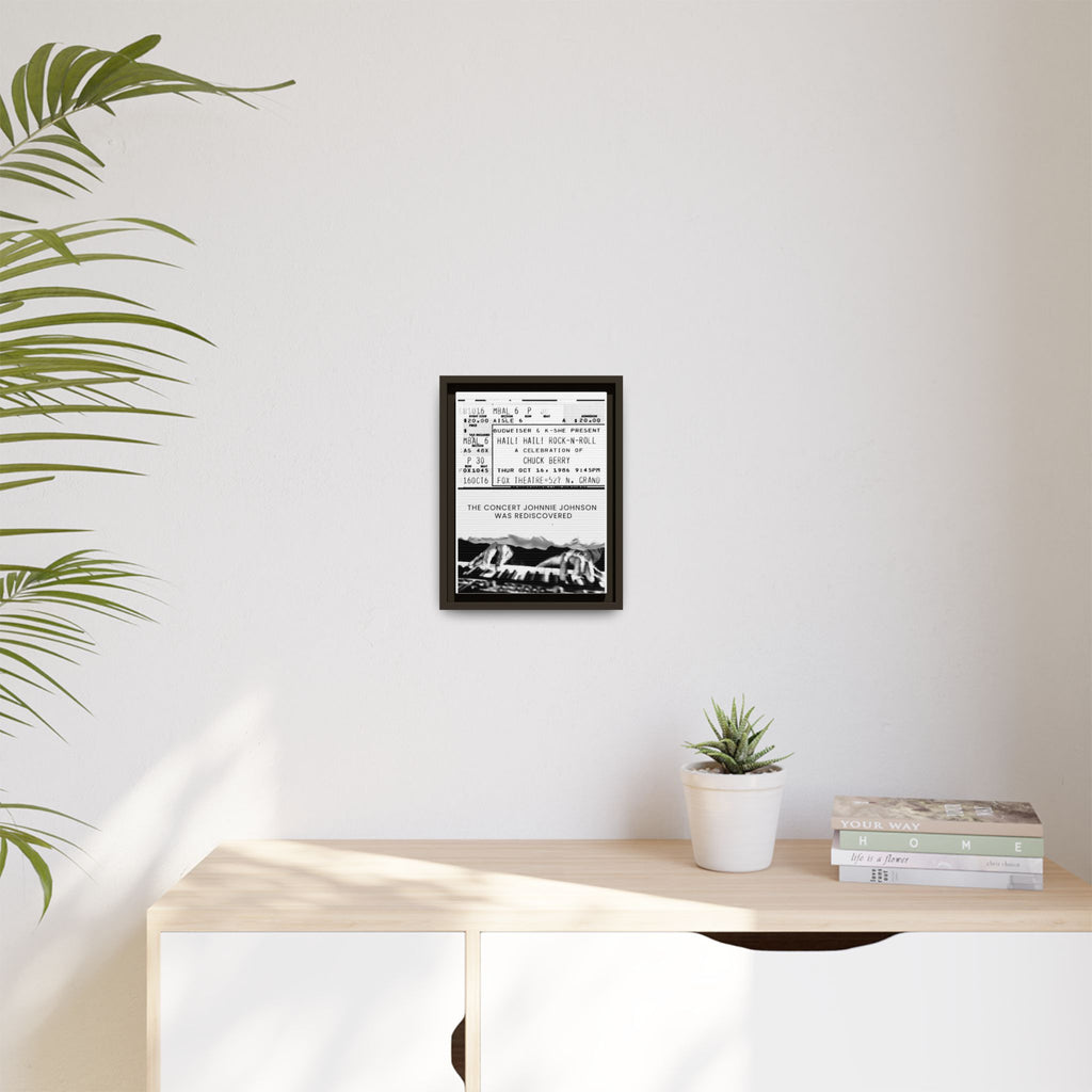 The Concert Johnnie Johnson Was Rediscovered Framed Canvas Print