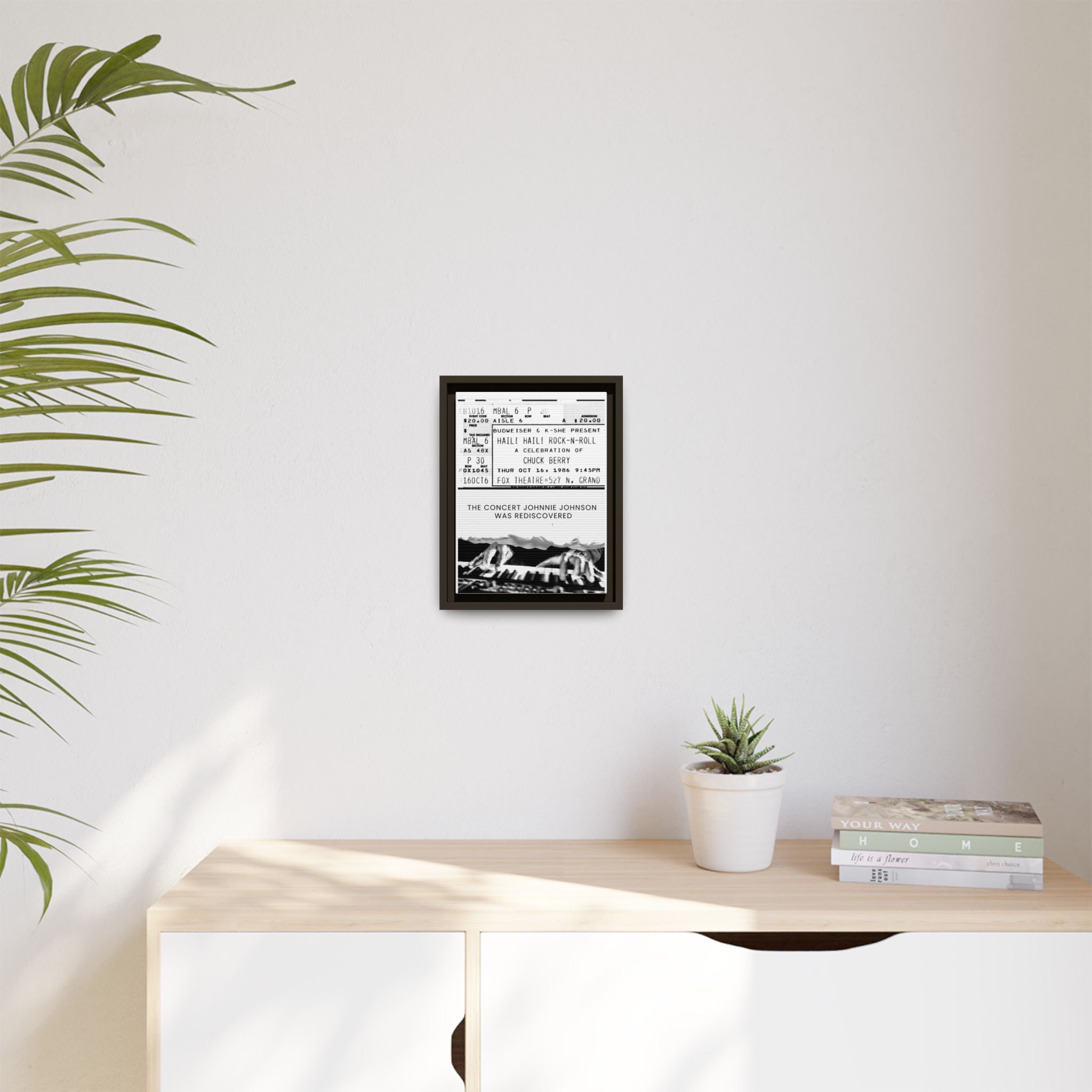 The Concert Johnnie Johnson Was Rediscovered Framed Canvas Print