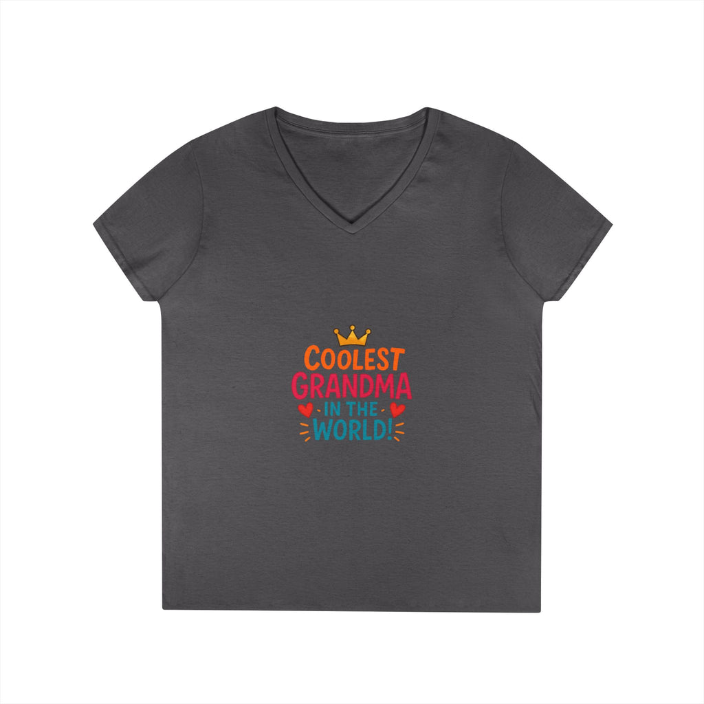 Coolest Grandma in the World V-Neck T-Shirt