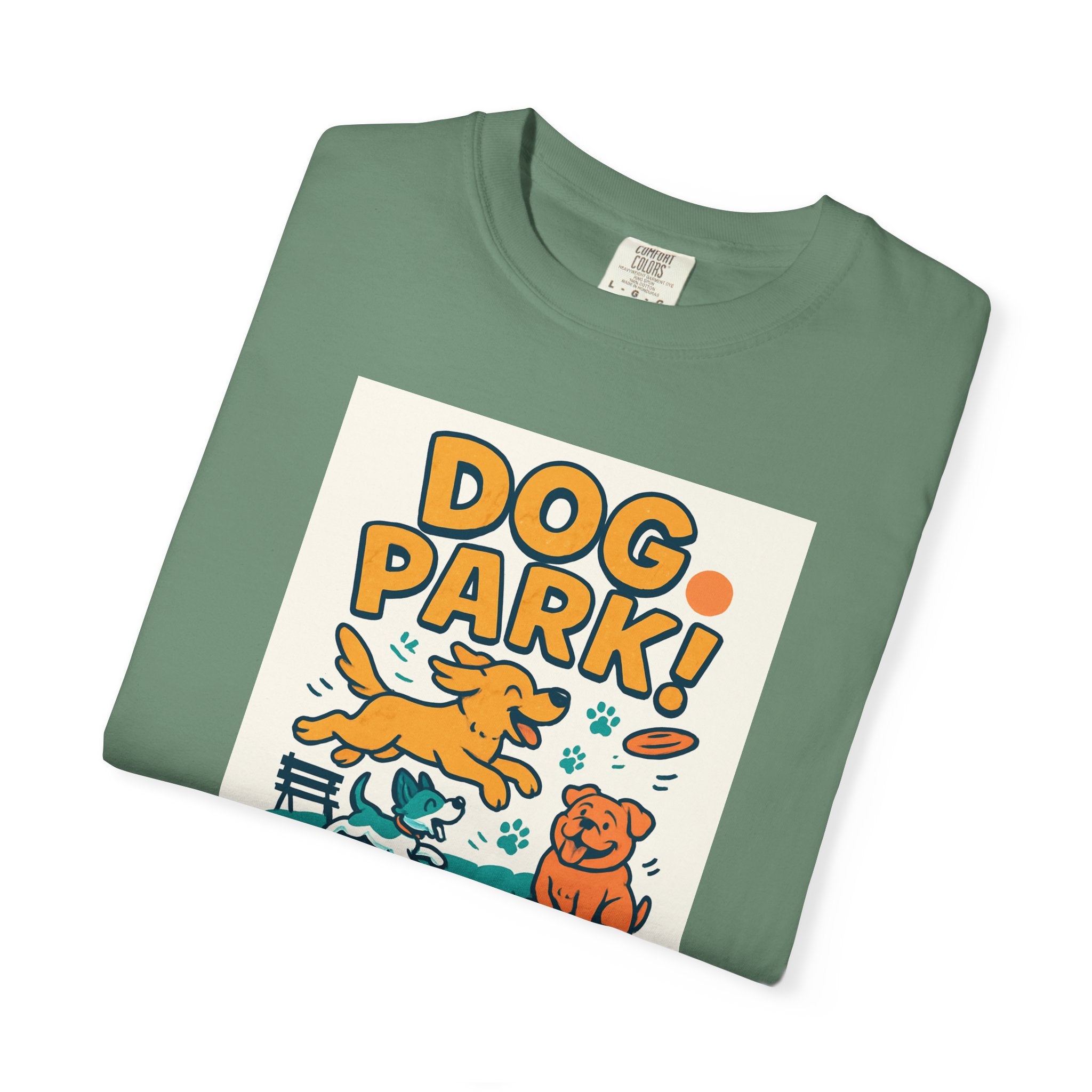Playful Dog Park Unisex T-shirt, Dog Lover Gift, Pet Themed Apparel, Gift for Dog Owners, Fun Summer Tee