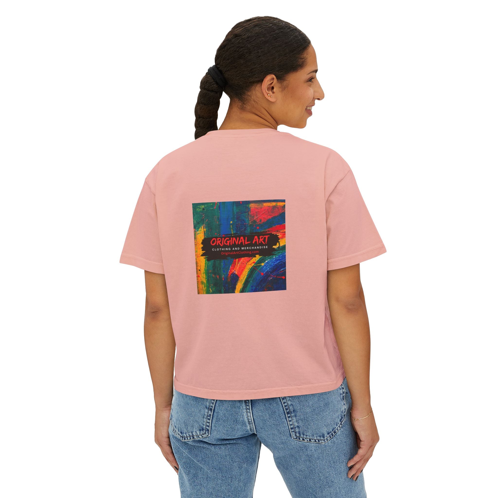Crazy Bitch Bingo Women's Boxy Tee — Funny Bingo Graphic Crop Shirt