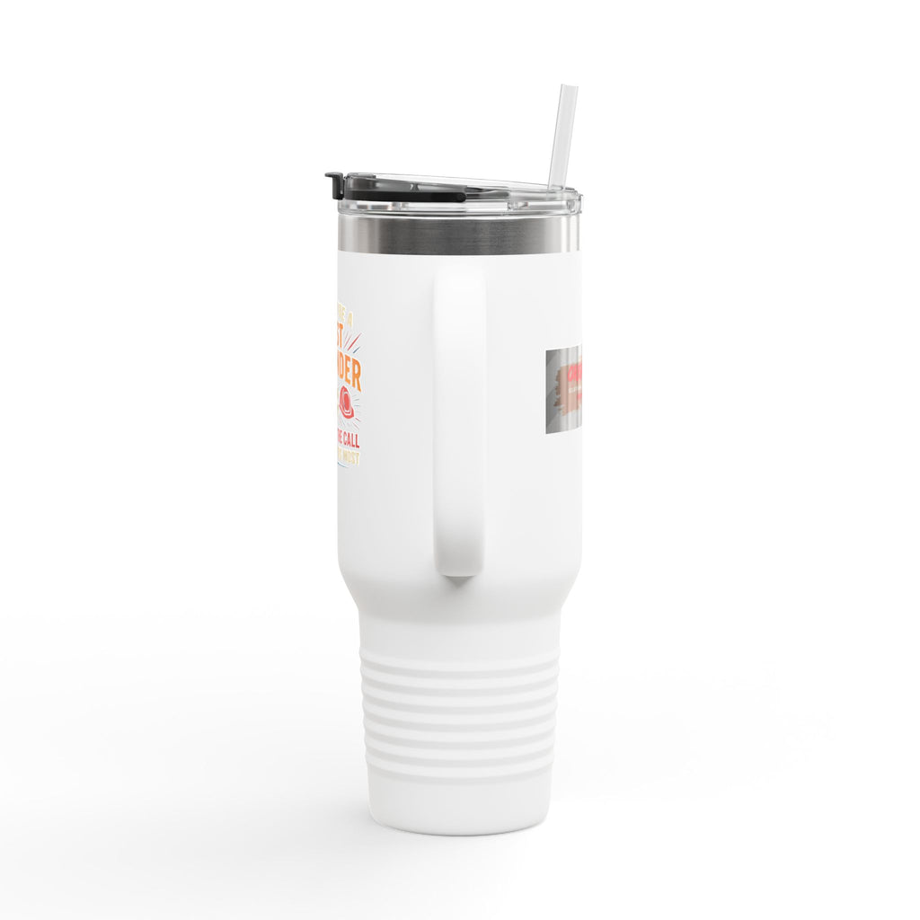 40oz Insulated Travel Mug - First Responder Appreciation Design (Answering the Call)