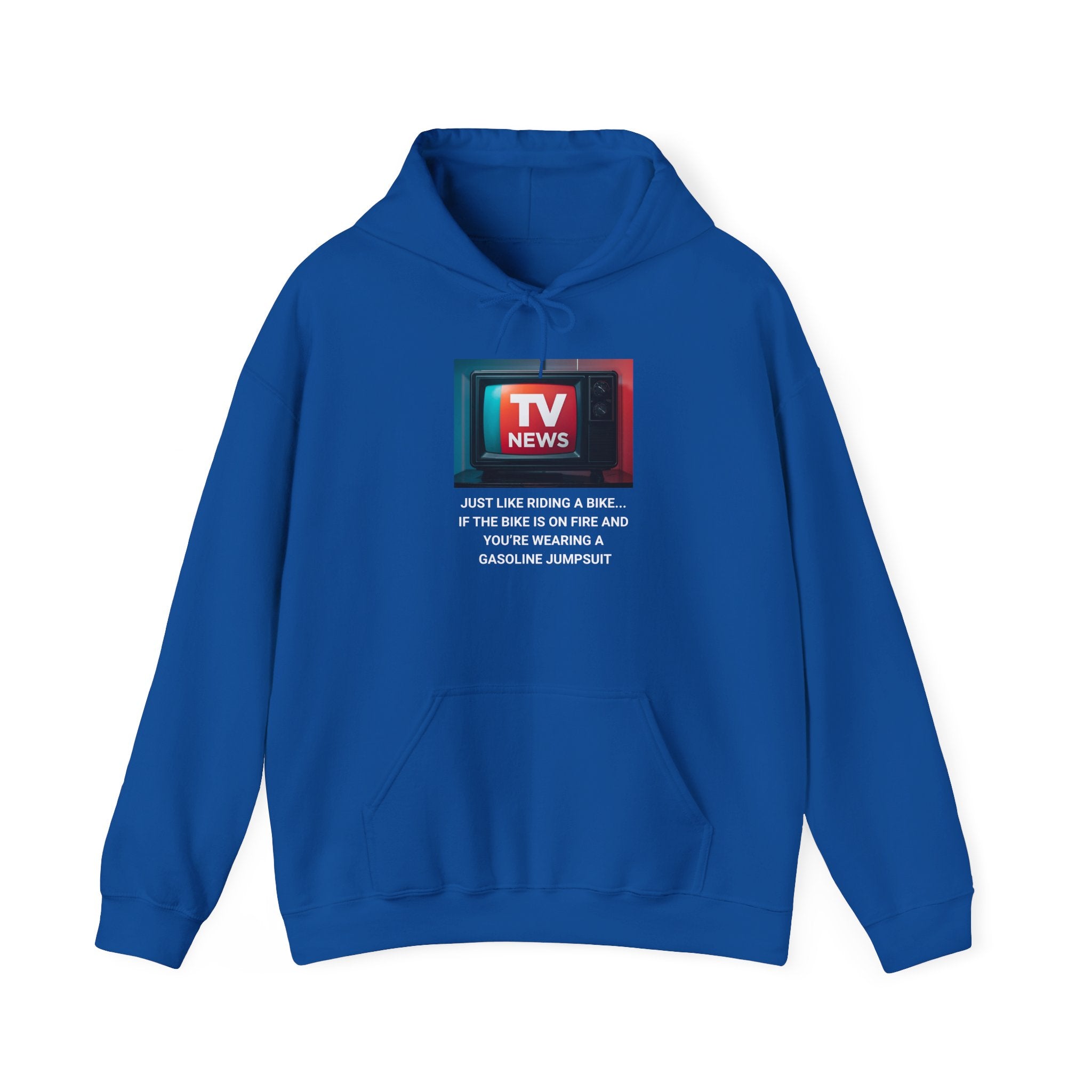 TV News Humor Hoodie for Media Lovers