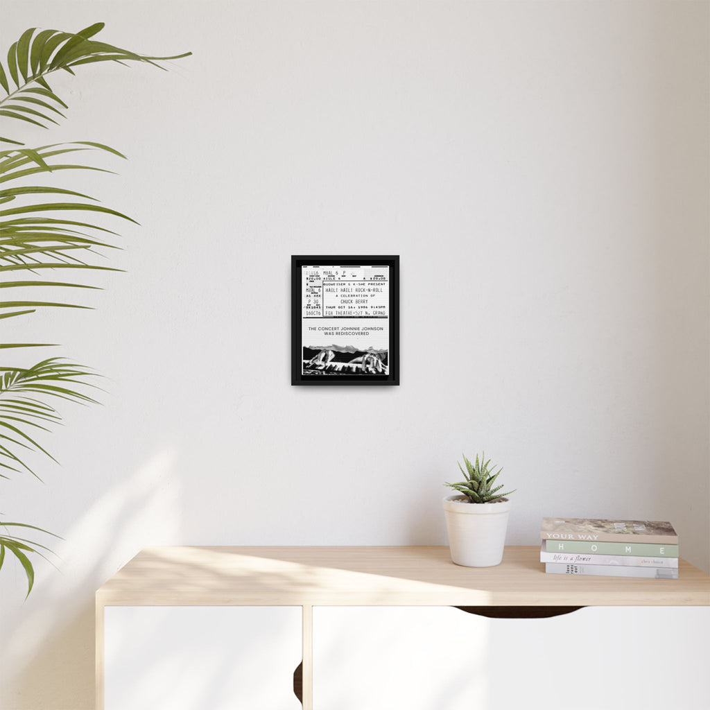 The Concert Johnnie Johnson Was Rediscovered Framed Canvas Print