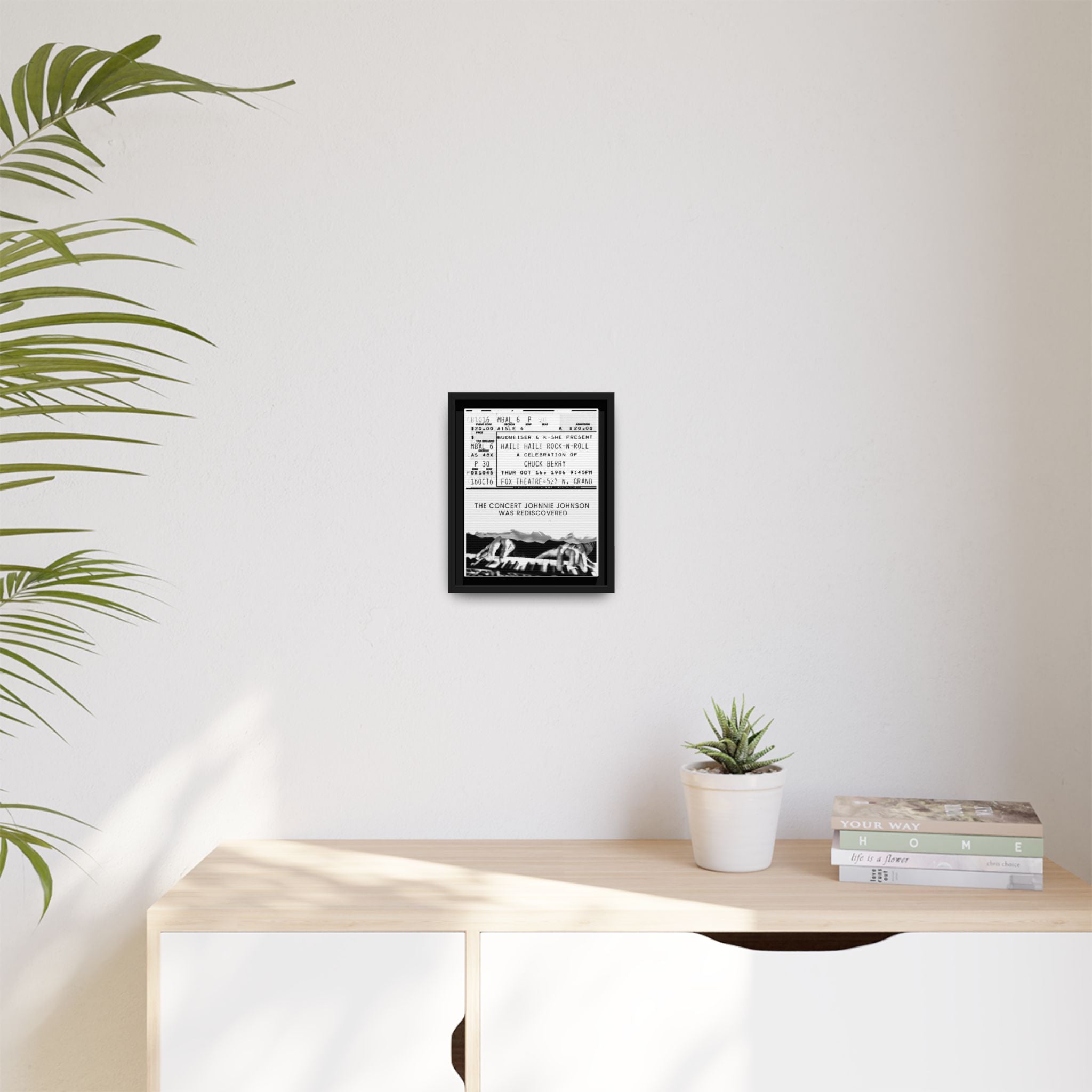 The Concert Johnnie Johnson Was Rediscovered Framed Canvas Print