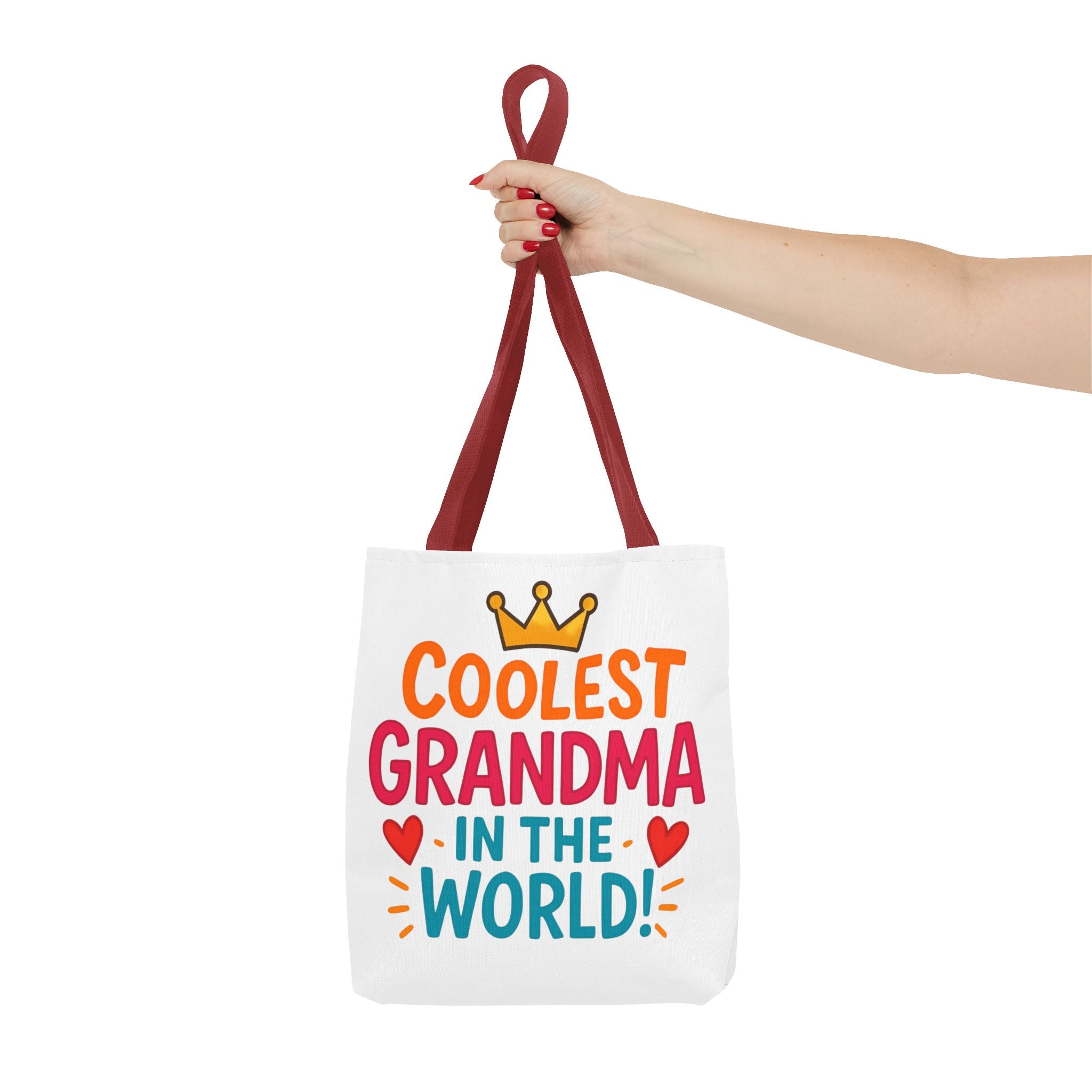 Tote — "Coolest Grandma in the World" Colorful Printed Tote Bag