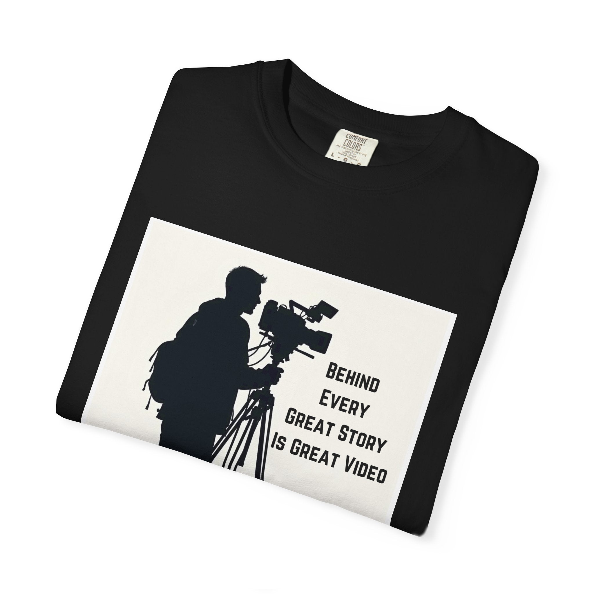 TV News Videographer: Unisex Garment-Dyed T-shirt