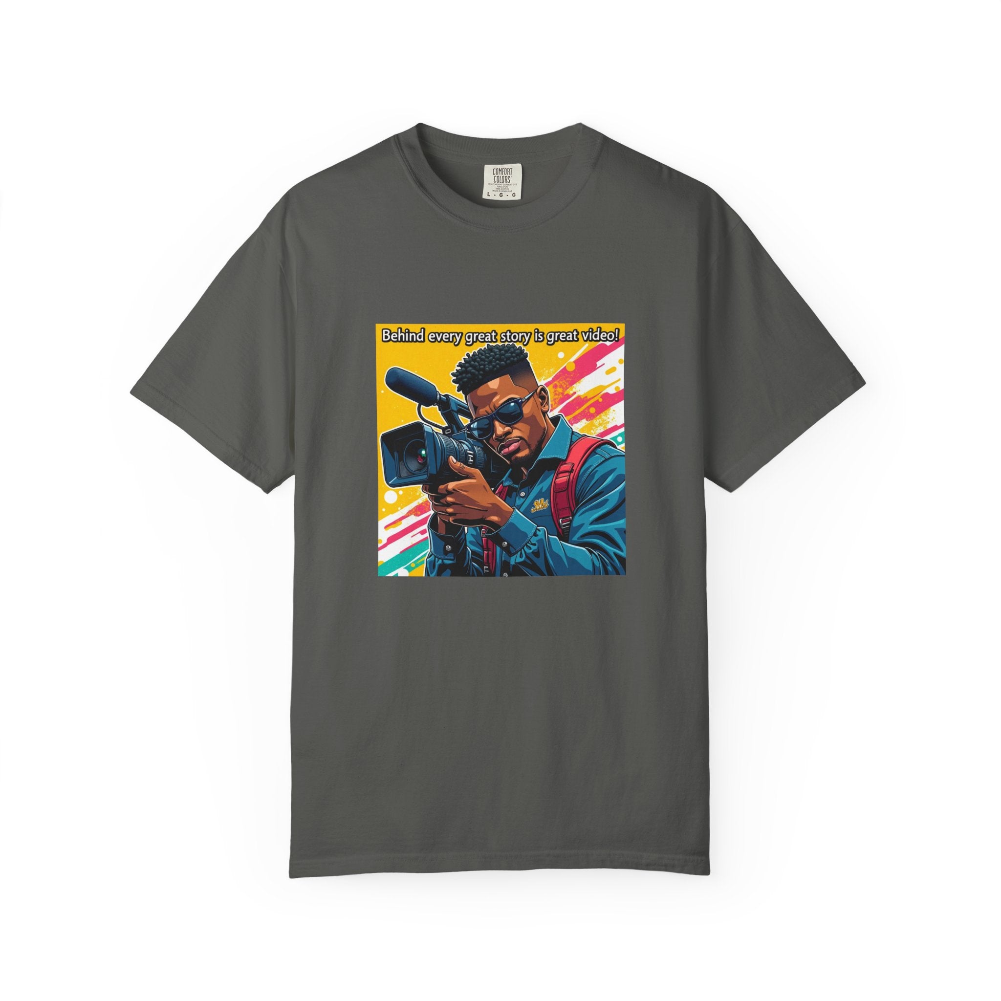 "Behind Every Great Story is Great Video" Graphic T-Shirt