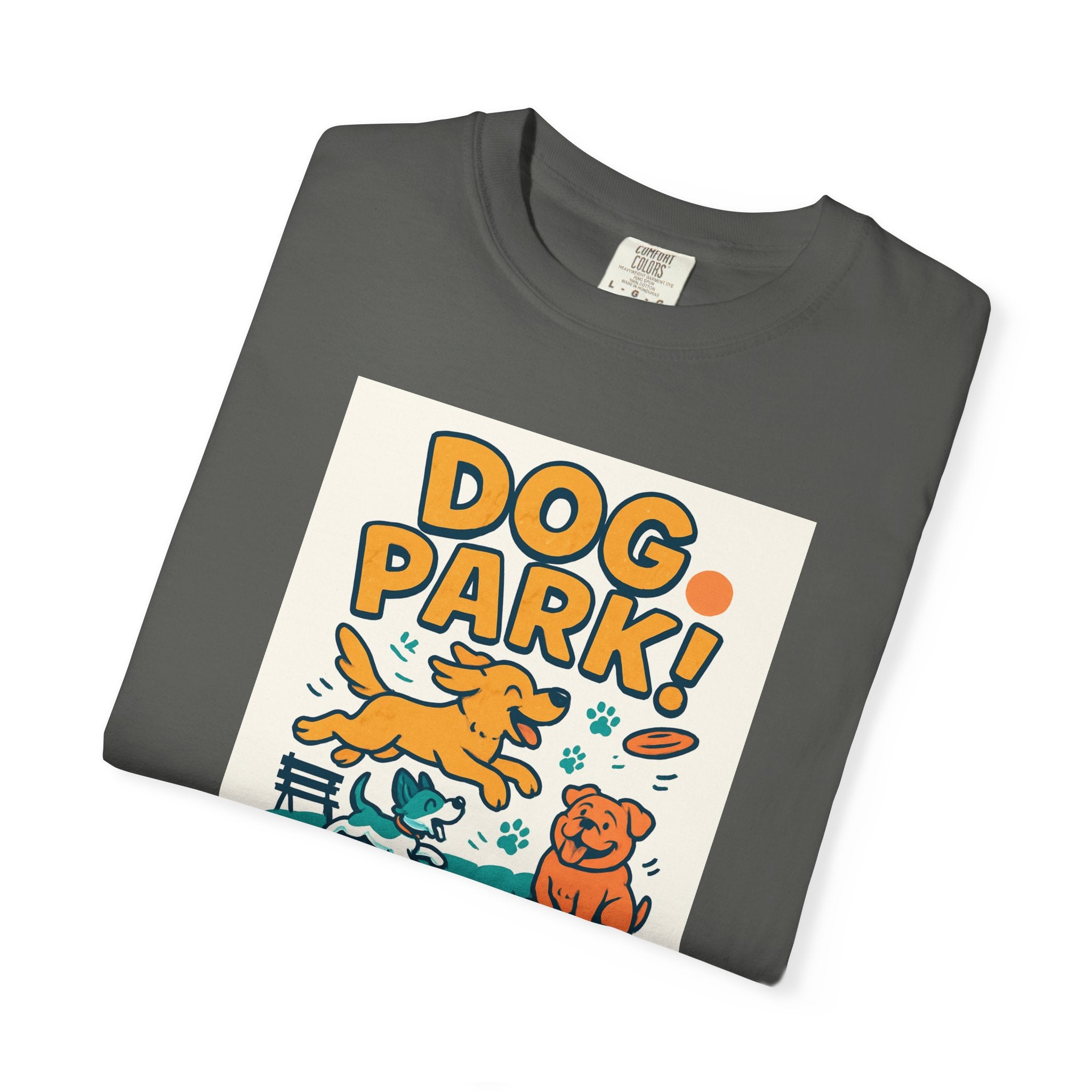 Playful Dog Park Unisex T-shirt, Dog Lover Gift, Pet Themed Apparel, Gift for Dog Owners, Fun Summer Tee
