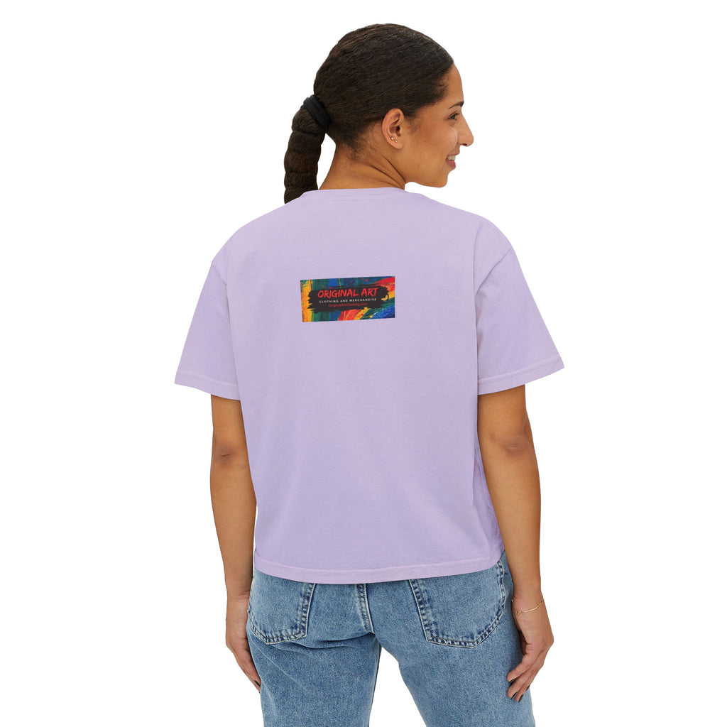 Coolest Grandma in the World Boxy Tee — Cute Women's Cropped Grandmother Shirt